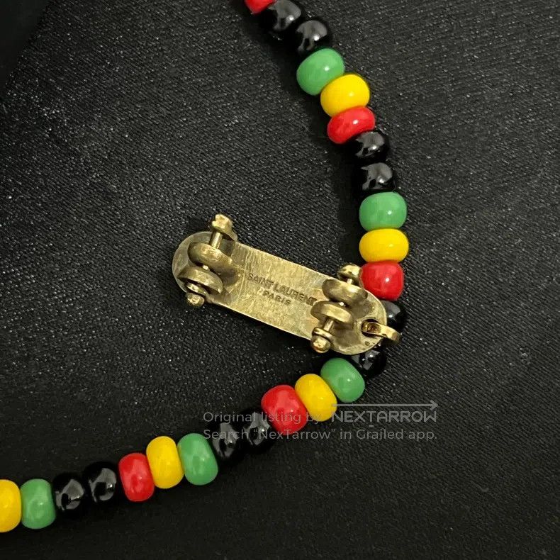 Saint Laurent Paris Saint Laurent Paris Colorful Bead Skateboard Pendant Neckl Size ONE SIZE - 3 Thumbnail