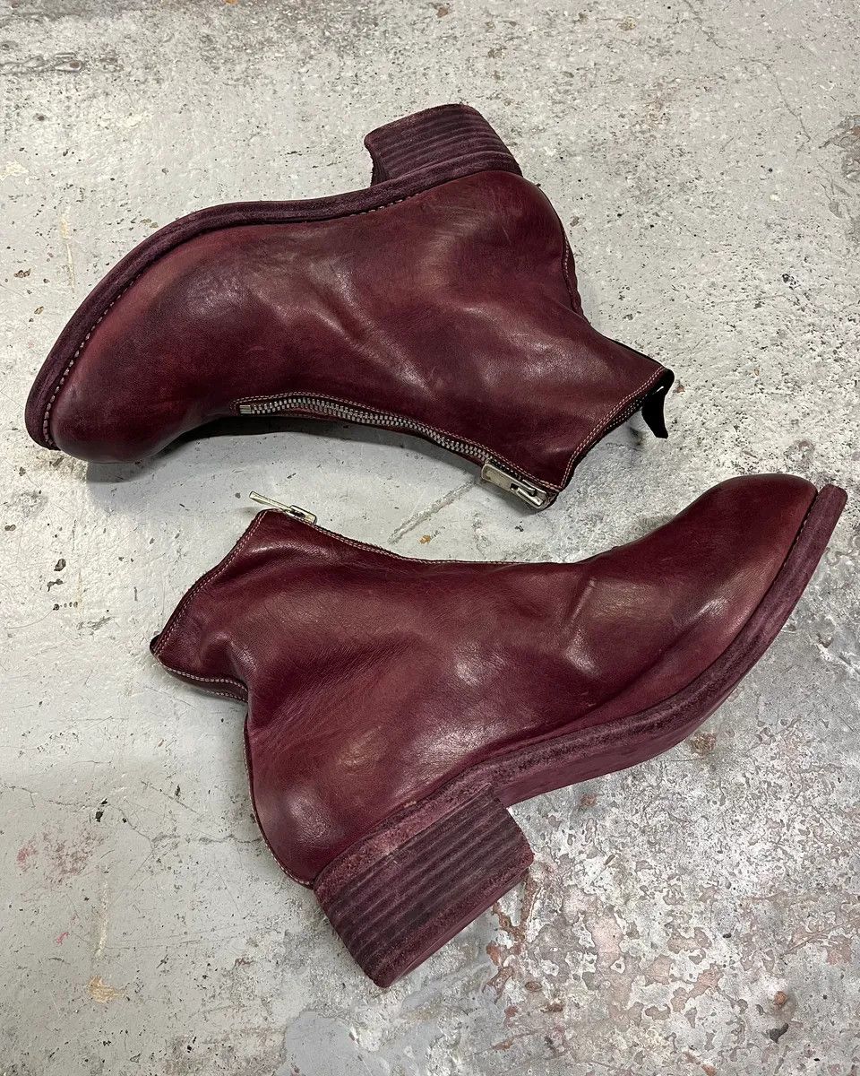 Guidi Guidi PL1 Bordeaux Horse Leather Boots Size US 10 / IT 40 - 3 Thumbnail
