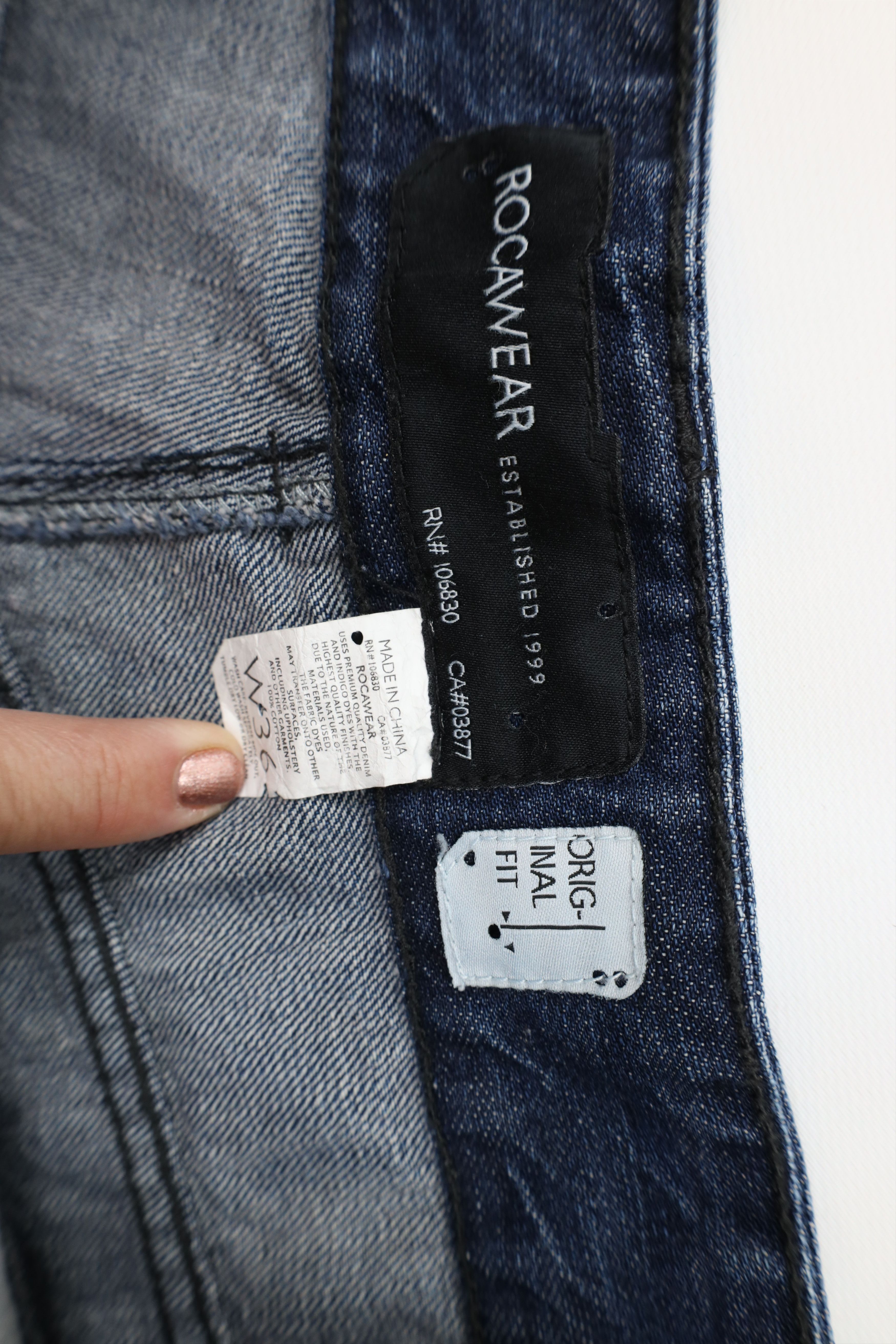 Rocawear Vintage 90s Y2K Rocawear Wide Leg Denim Jeans Blue Cotton Size US 36 / EU 52 - 6 Thumbnail