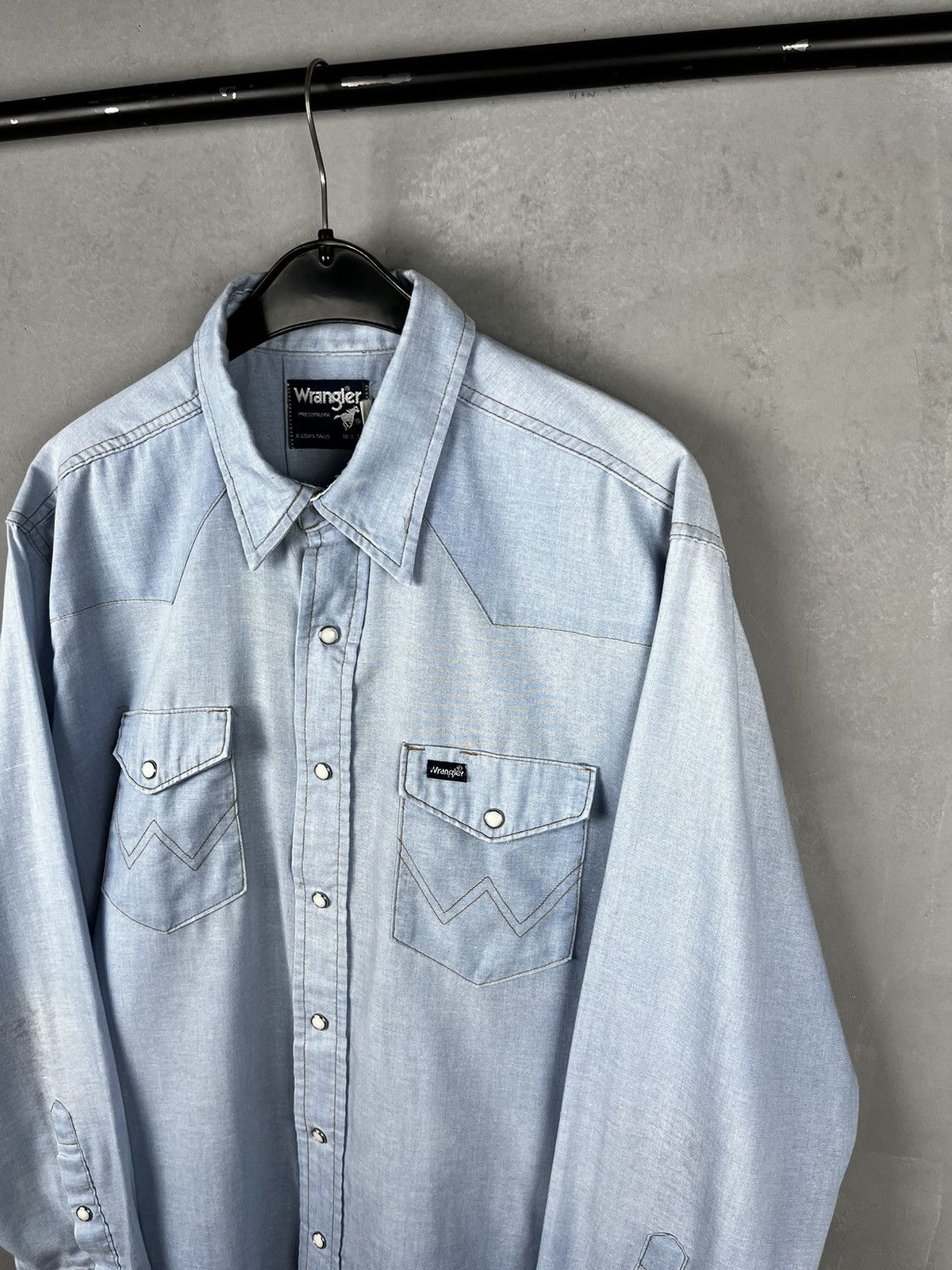 Vintage × Wrangler Wrangler shirt USA vintage Size US L / EU 52-54 / 3 - 6 Thumbnail