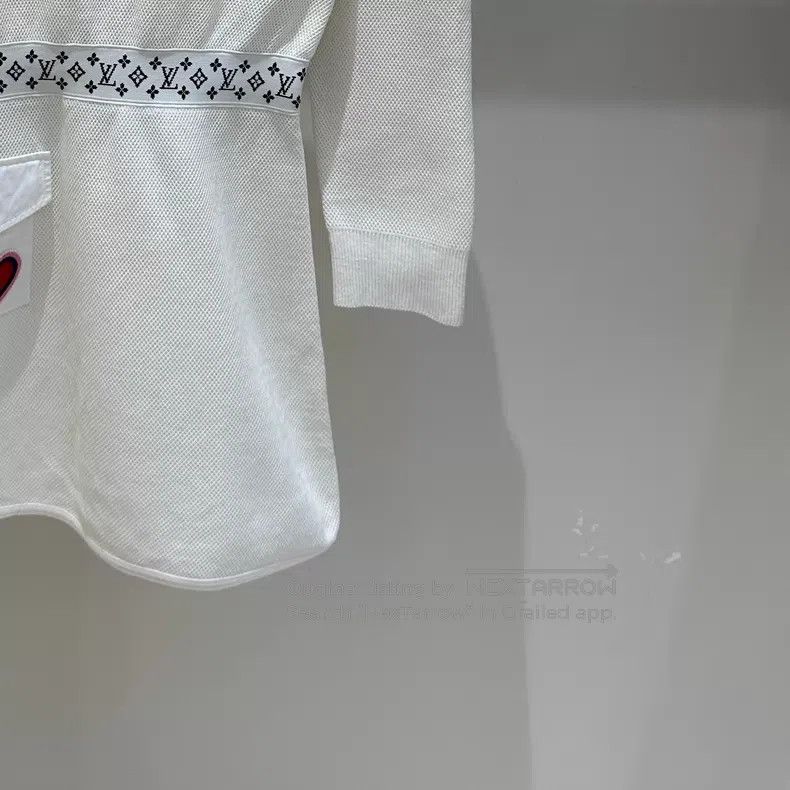Louis Vuitton Louis Vuitton Solitaire Print White Long Sleeve Dress Size S / US 4 / IT 40 - 3 Thumbnail
