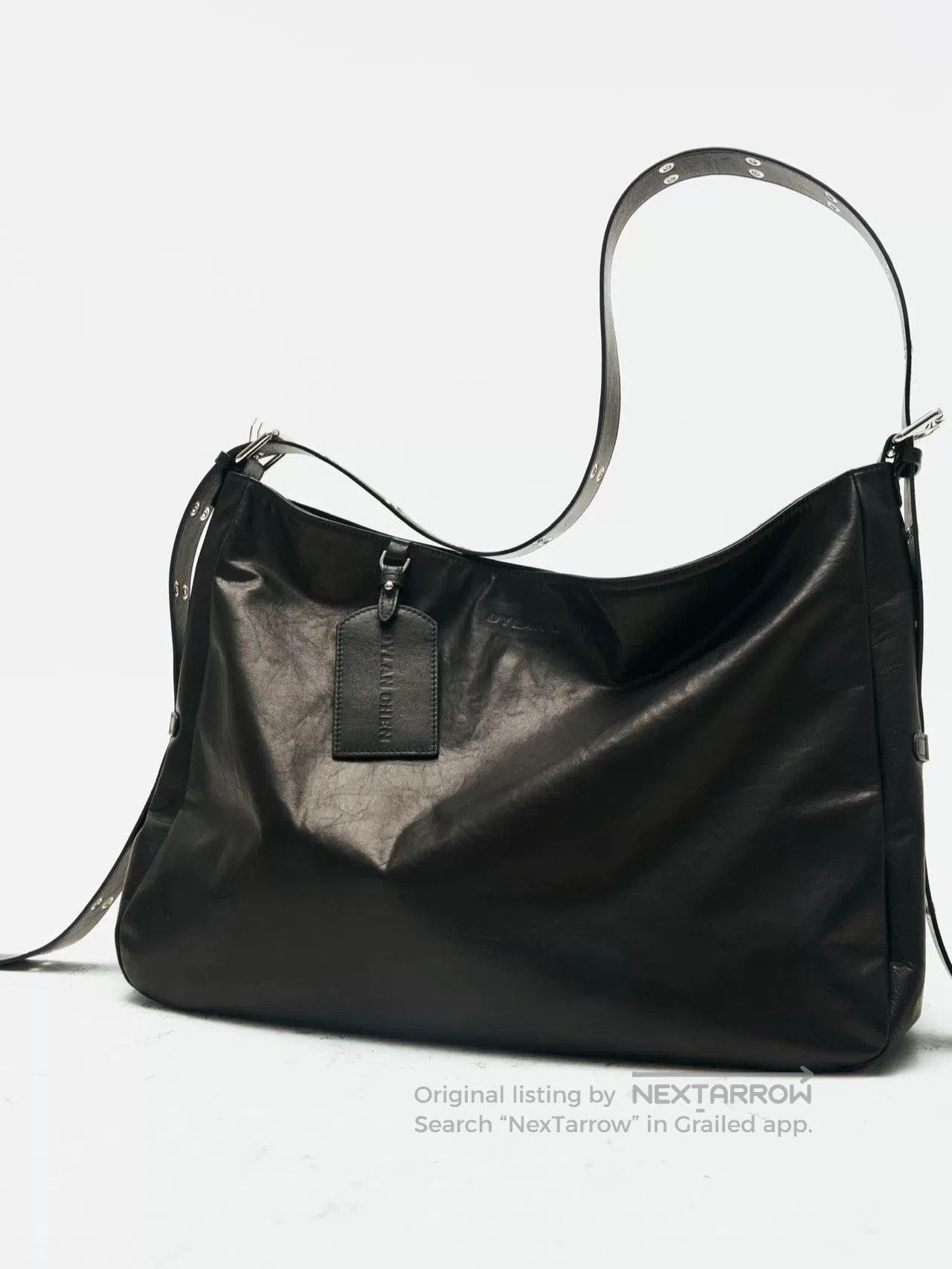 dylan refined punk oil wax leather bag. Size ONE SIZE - 3 Thumbnail