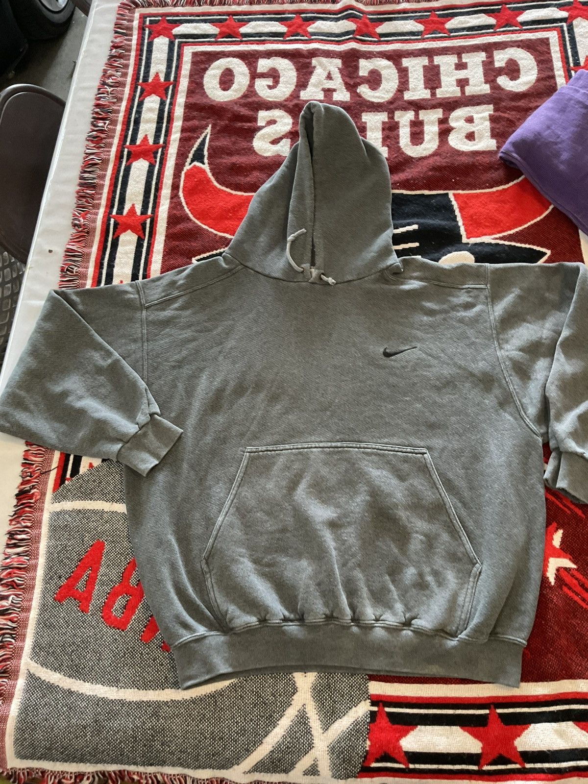 Nike Vintage 90s Nike plain pullover hoodie medium Size US M / EU 48-50 / 2 - 1 Thumbnail