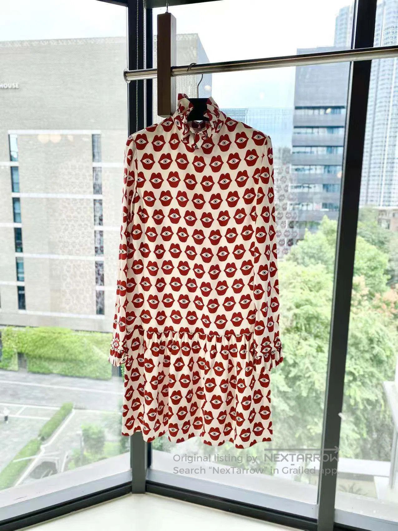 Celine Celine Full of eye pattern logo print dress| Size XXS / US 00 / IT 34 - 2 Thumbnail