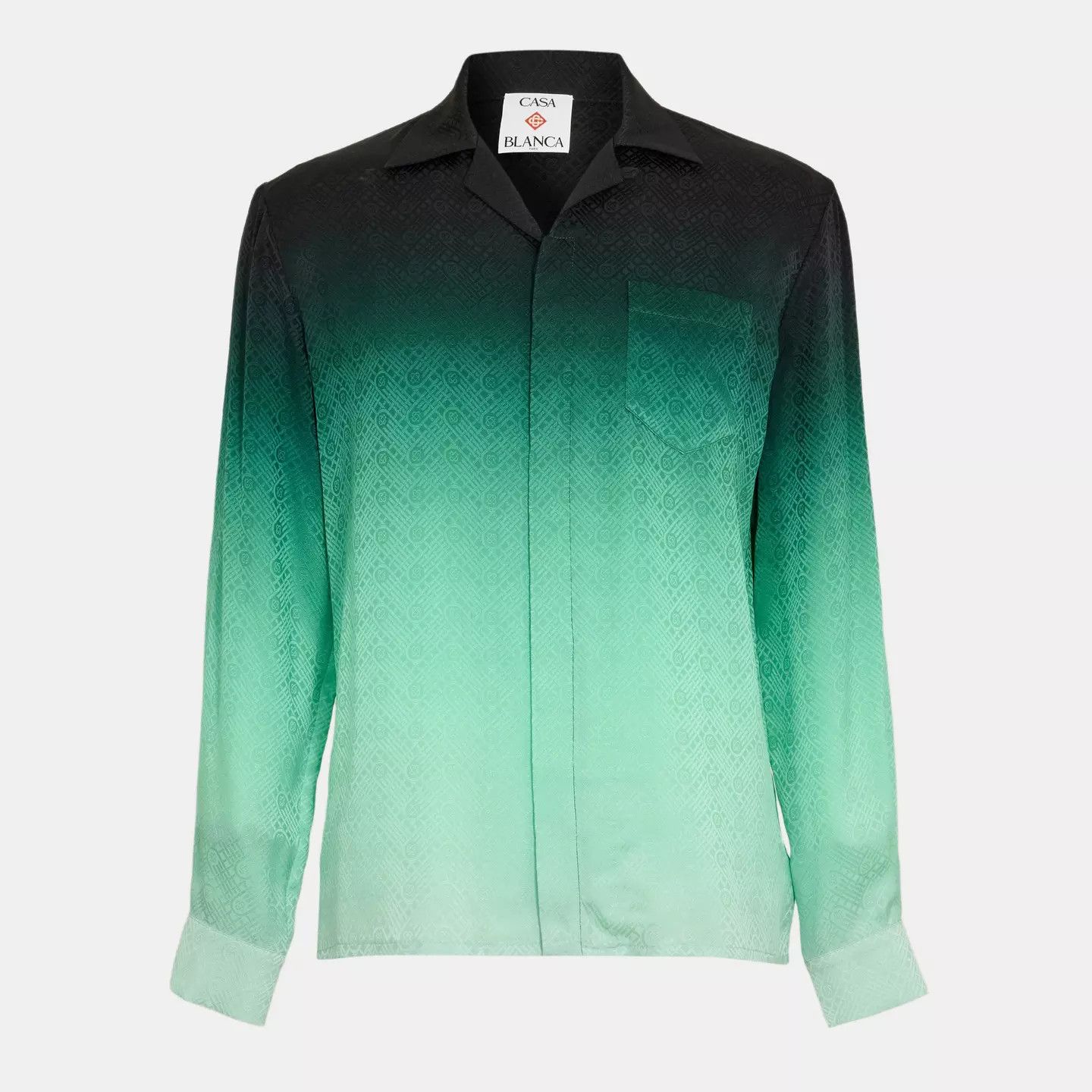 Casablanca o1g2r1mq0426 Mono Long Sleeve Relaxed Fit Bowling Shirt Size US M / EU 48-50 / 2 - 1 Thumbnail