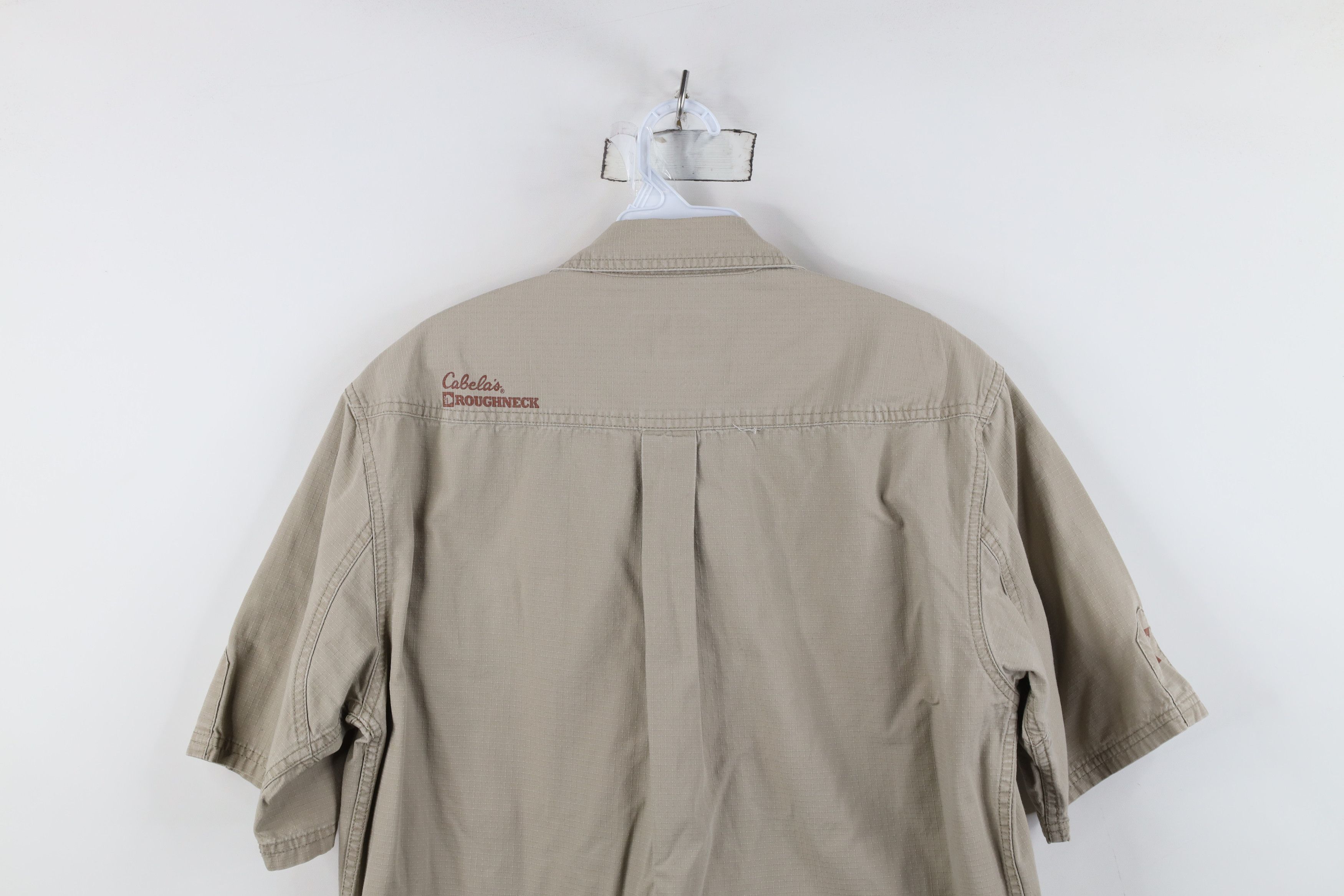 Cabelas Vintage Cabelas Ripstop Safari Bush Button Shirt Beige Size US M / EU 48-50 / 2 - 14 Thumbnail