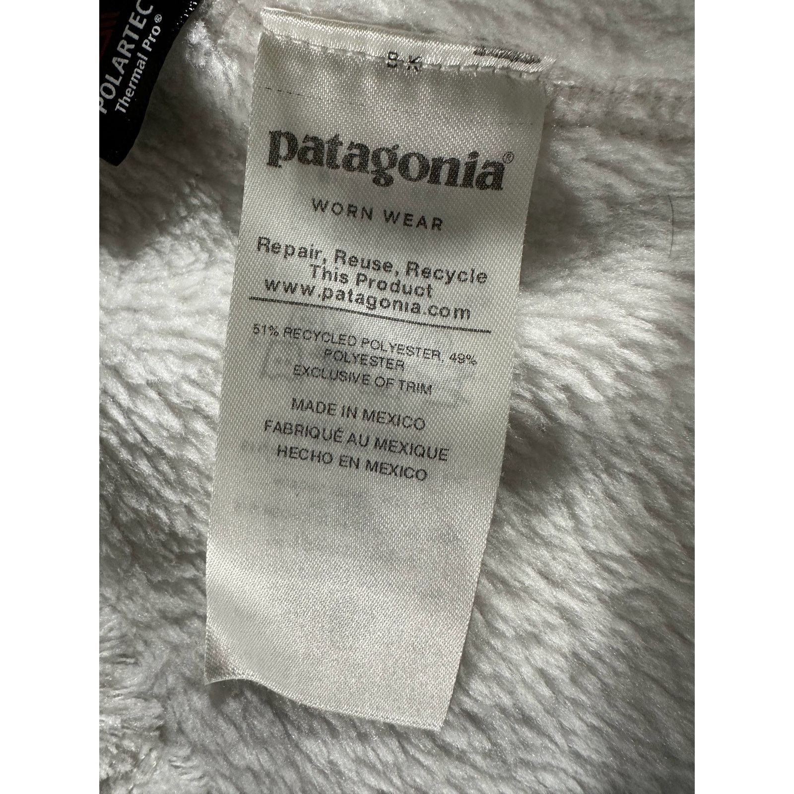 Patagonia Patagonia Re-Tool Snap-T Fleece Jacket Womens White Pullover Size M / US 6-8 / IT 42-44 - 9 Thumbnail