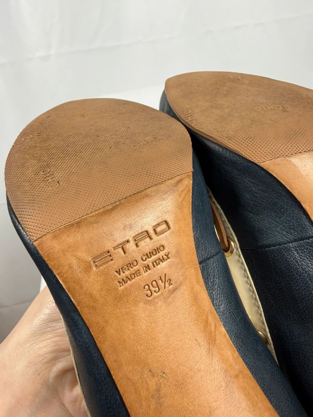 Etro Etro Milano Heels Top-Siders Leather size 39.5 Size US 9.5 / IT 39.5 - 8 Thumbnail