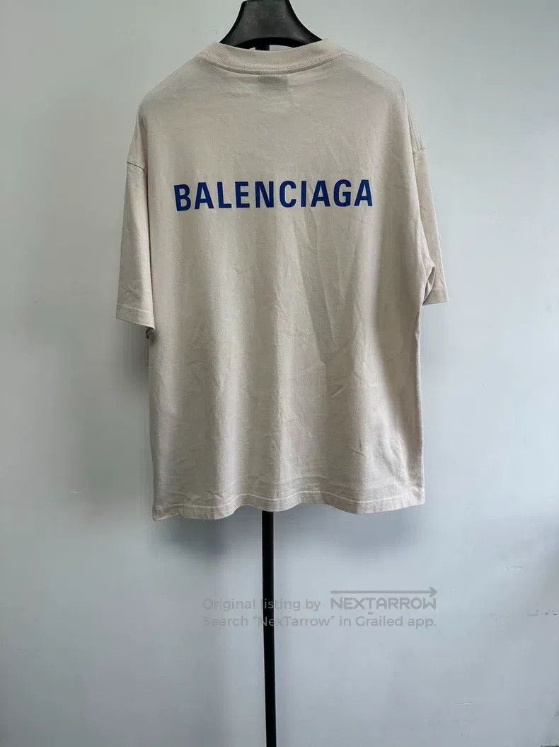 Balenciaga Balenciaga Letter Printed Round Neck Short Sleeve Size US M / EU 48-50 / 2 - 2 Thumbnail