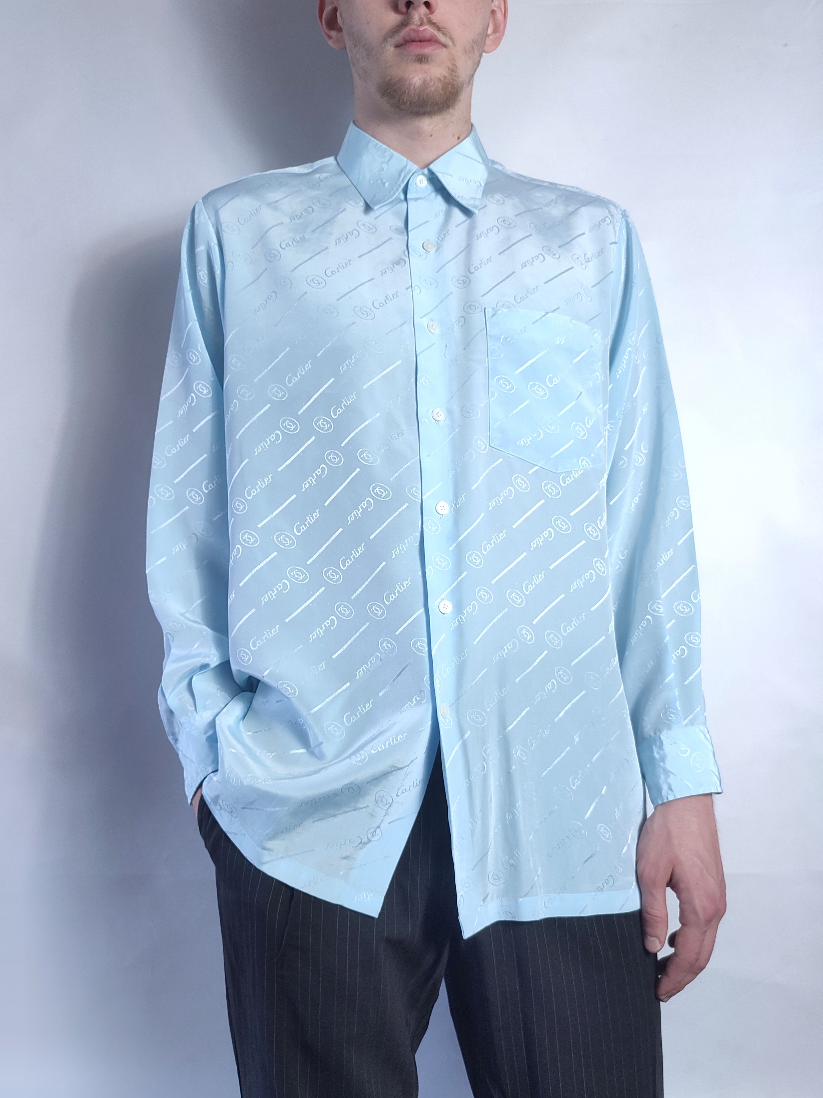 Cartier Vintage Monogram Cartier Shirt Size US L / EU 52-54 / 3 - 3 Thumbnail