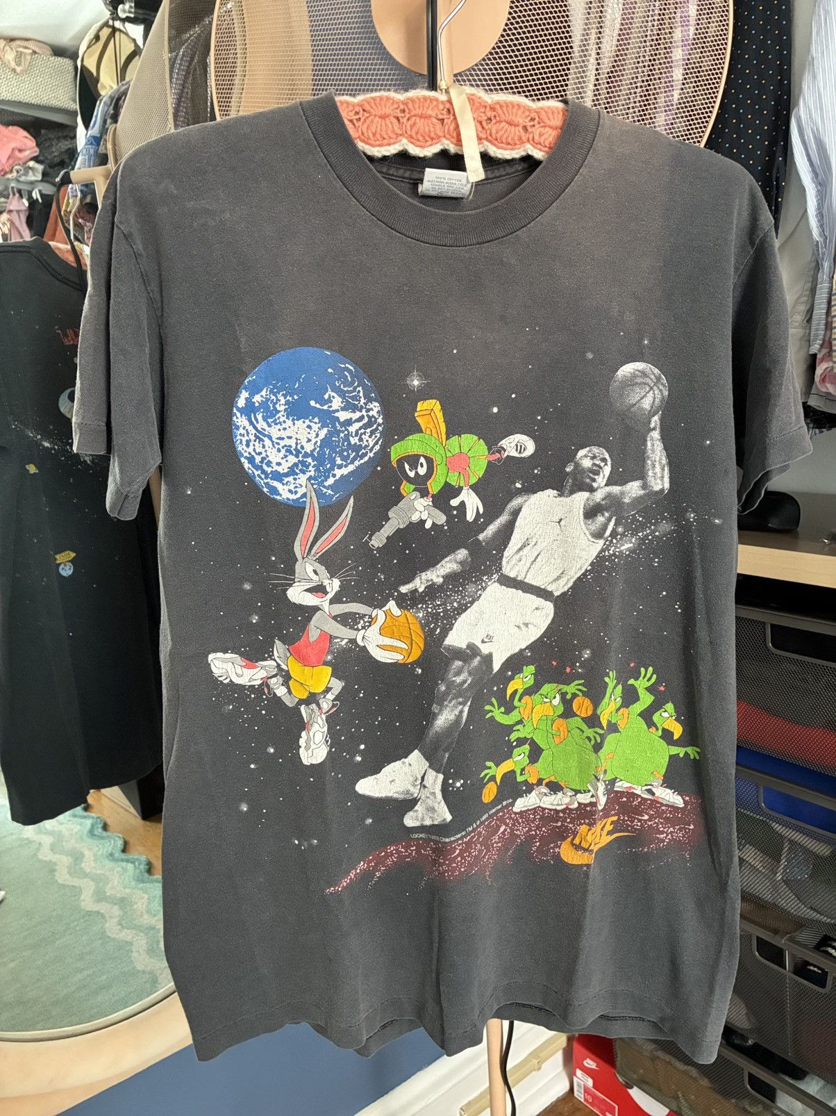 Nike VTG Nike Space Jam Michael Jordan Shirt Mens S Looney Tunes Size US S / EU 44-46 / 1 - 1 Thumbnail