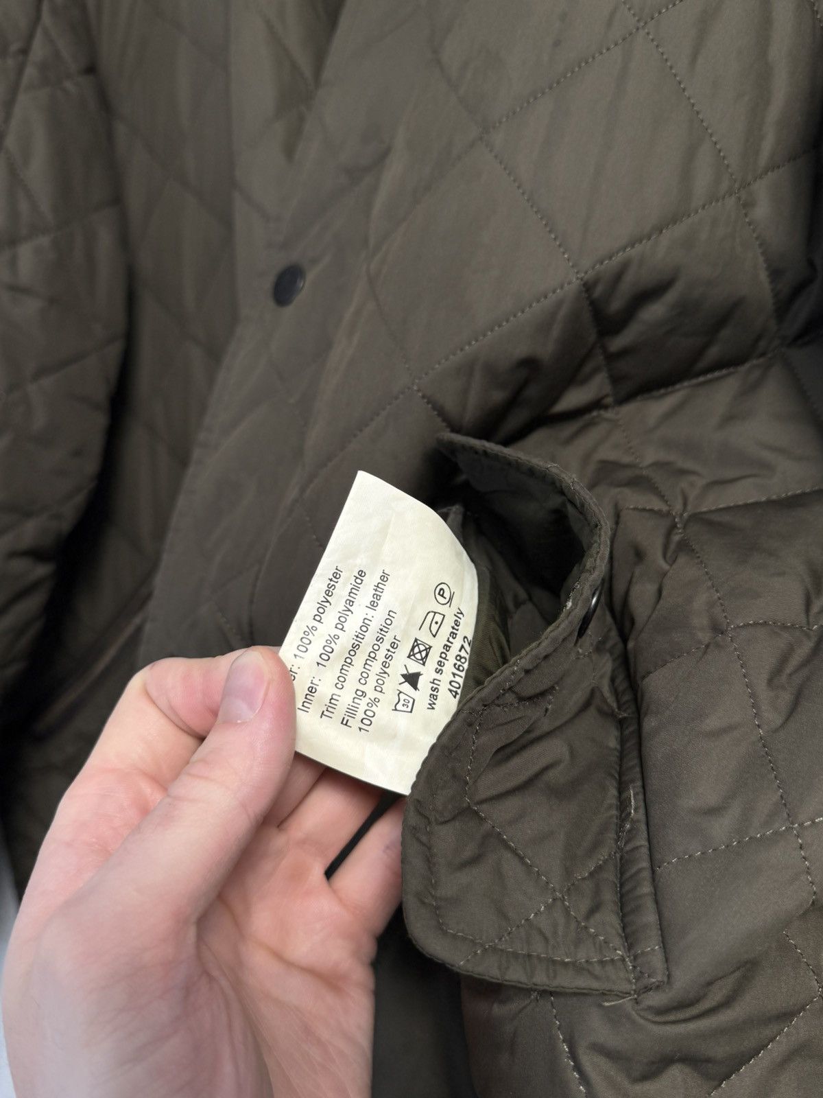 Barbour men's Barbour Chelsea Sportquilt Quilted Olive Field Jacket Size US XL / EU 56 / 4 - 17 Thumbnail