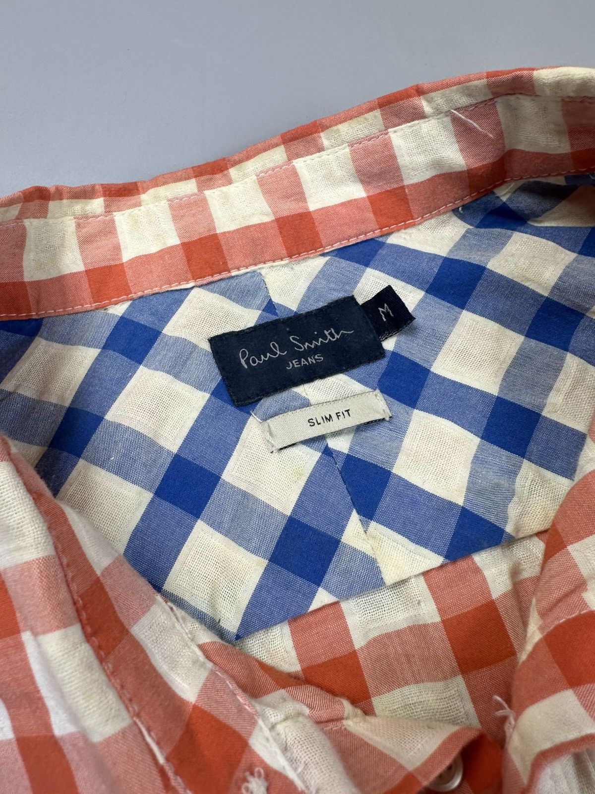 Paul Smith Paul Smith cotton checkered basic shirt Medium Size US M / EU 48-50 / 2 - 3 Thumbnail