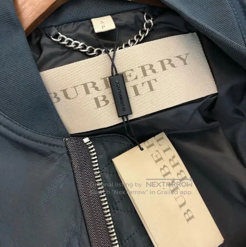 Burberry Burberry Men’s Navy Wool Bomber Jacket. Size US S / EU 44-46 / 1 - 7 Thumbnail