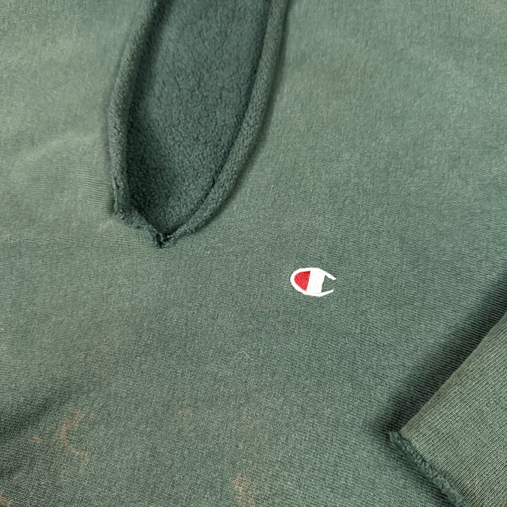 Champion VINTAGE Champion Reverse Weave Sweatshirt Men XL Green 90s Distressed Pullover Crew Neck All Seasons Size US XL / EU 56 / 4 - 3 Thumbnail