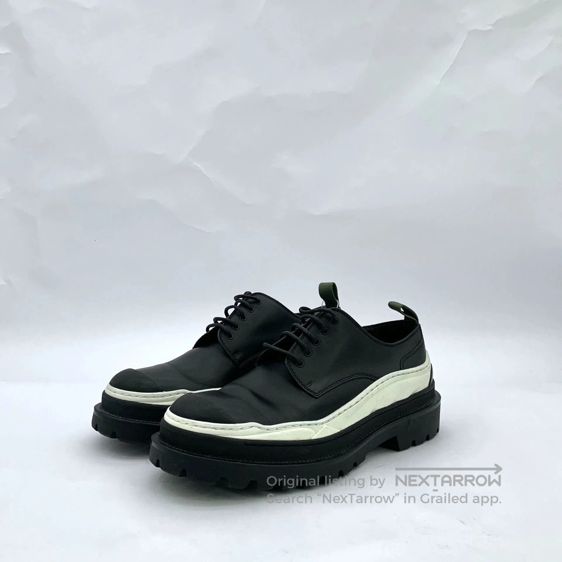 Dior Dior x Sacai Black Leather Derby Shoes. Size US 10.5 / EU 43-44 - 1 Thumbnail