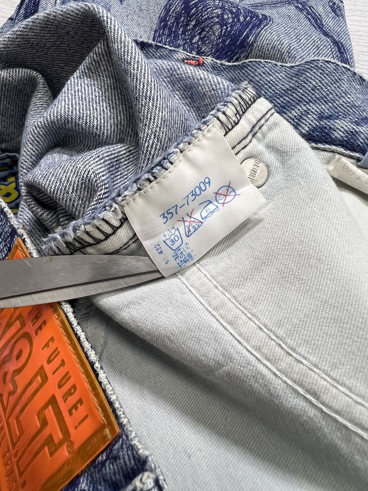 Walter Van Beirendonck W&LT Archives - A/W 1997 - Pen Graffiti Denim Jeans Size US 28 / EU 44 - 17 Thumbnail