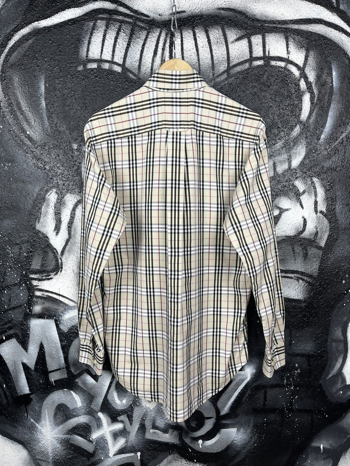 Burberry × Vintage Burberry London Nova Check Button Up Shirt Men’s Size US L / EU 52-54 / 3 - 8 Thumbnail