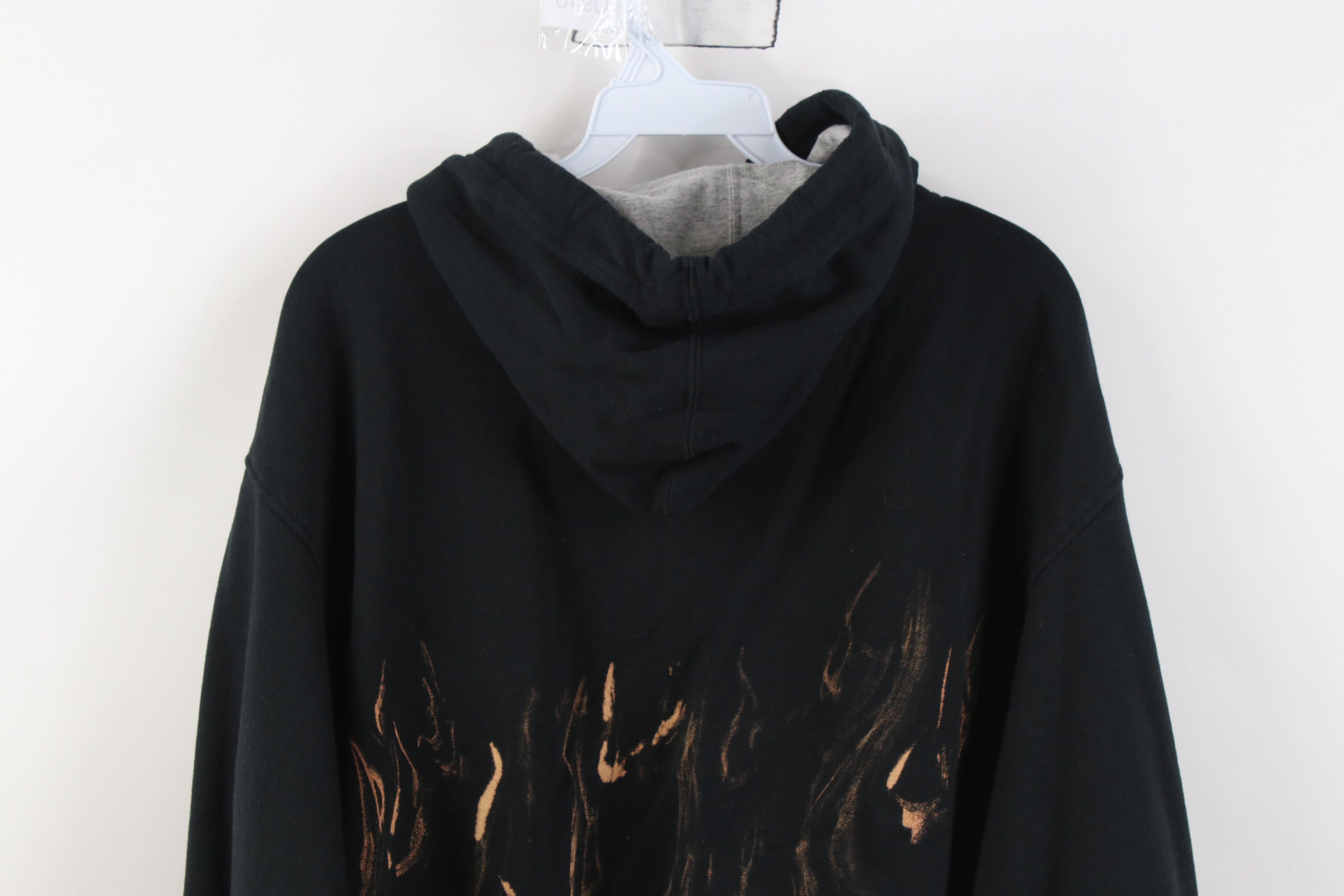 Champion Vintage Champion Acid Wash Fire Flames Hoodie Sweatshirt Size US M / EU 48-50 / 2 - 13 Thumbnail