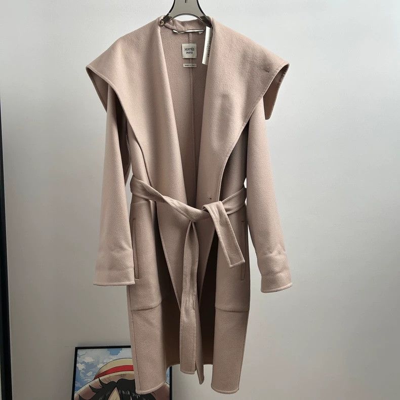 Hermes Hermes Pink Cashmere Coat Size 36 Size US S / EU 44-46 / 1 - 1 Thumbnail