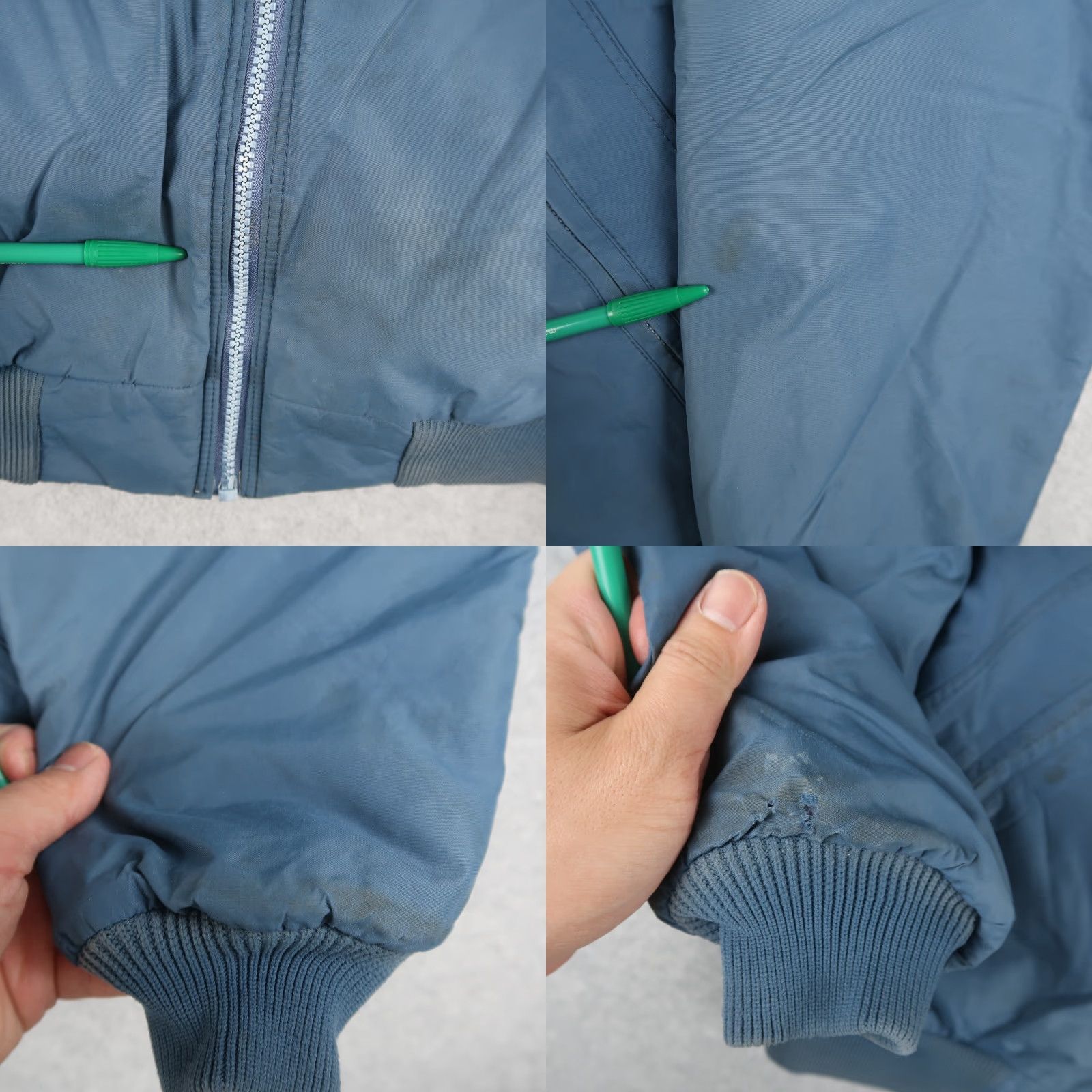 Vintage 90s Patagonia Shelled Synchilla Bomber Jacket USA Made Blue Size M