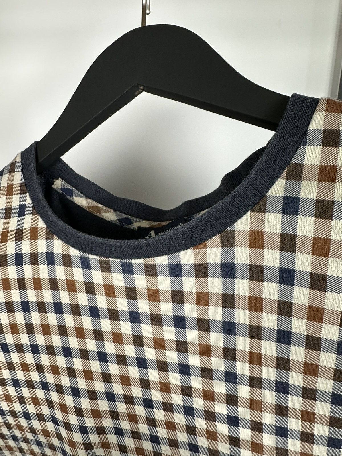 Aquascutum Aquascutum Monogram Checkered T-shirt Vintage Men’s XL Logo Size US XL / EU 56 / 4 - 11 Thumbnail