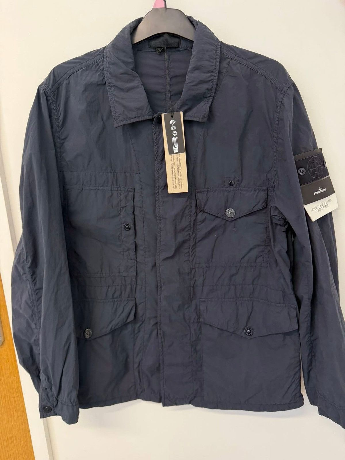 Stone Island Stone Island Nylon Smerigliato Ghost Piece Field Jacket Size US XL / EU 56 / 4 - 1 Thumbnail