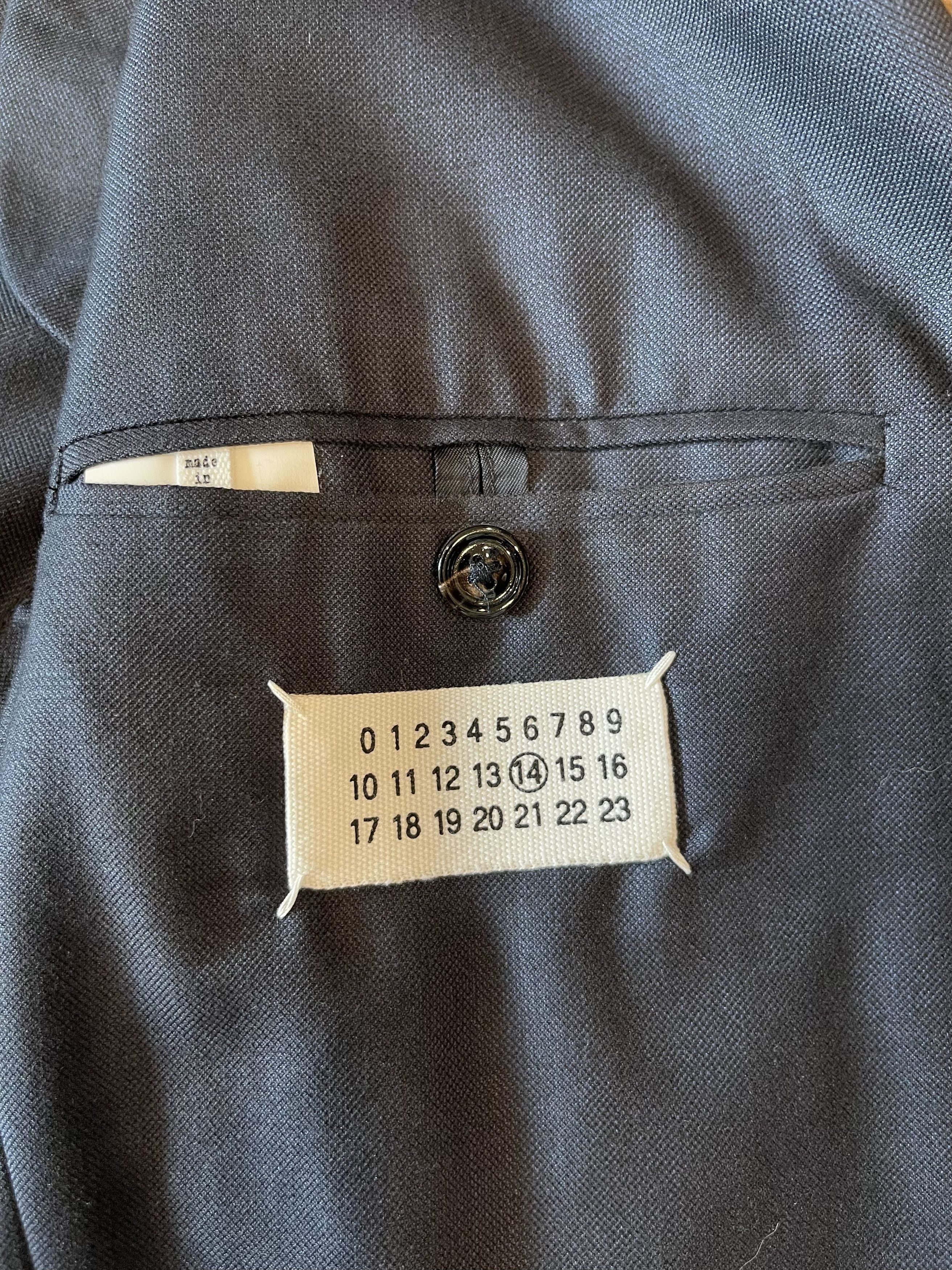Maison Margiela MAISON MARTIN MARGIELA - NAVY WOOL JACKET Size US M / EU 48-50 / 2 - 8 Thumbnail