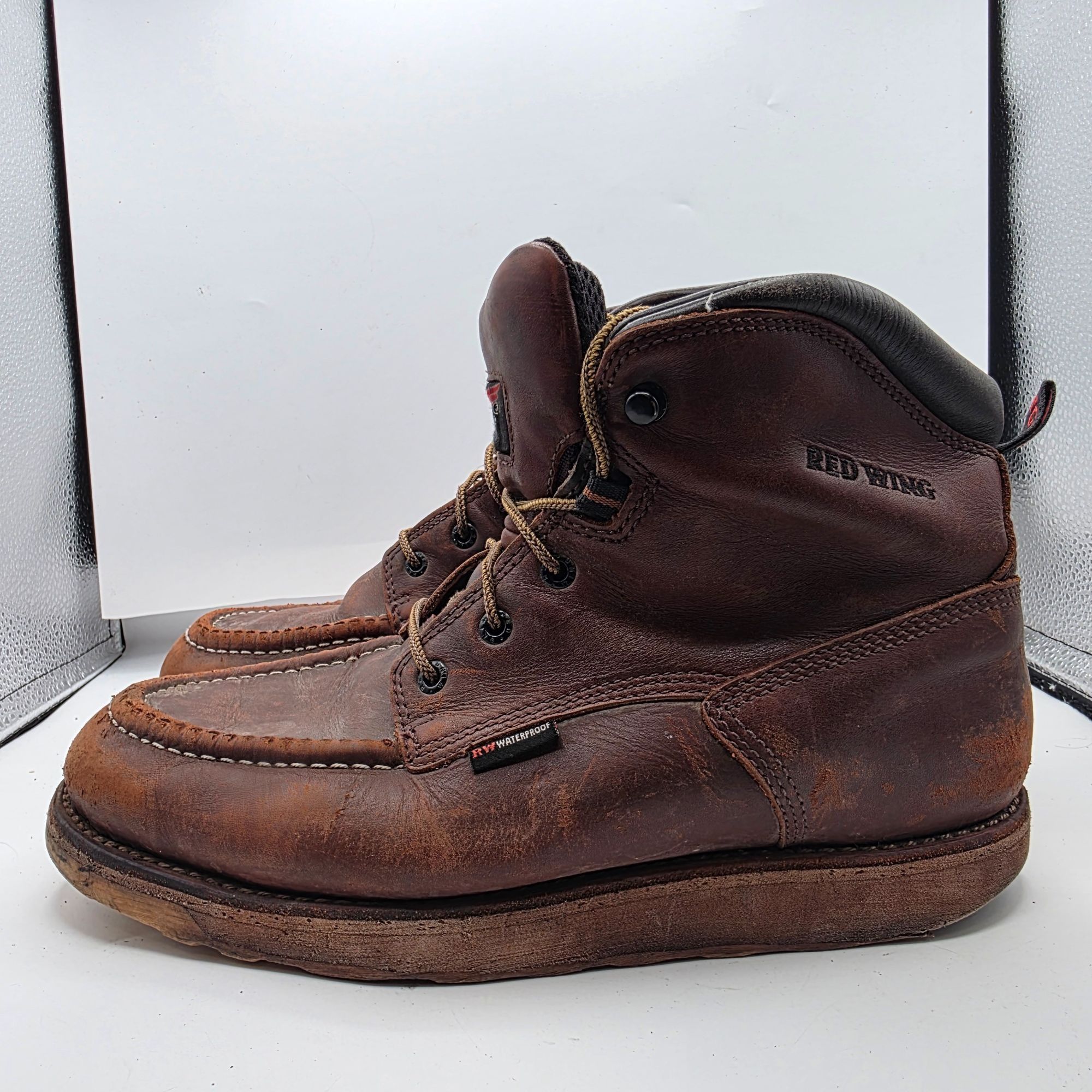 Red Wing Red Wing Traction Tred 6-inch Mens Size 9.5 Brown Waterproof Size US 9.5 / EU 42-43 - 13 Thumbnail