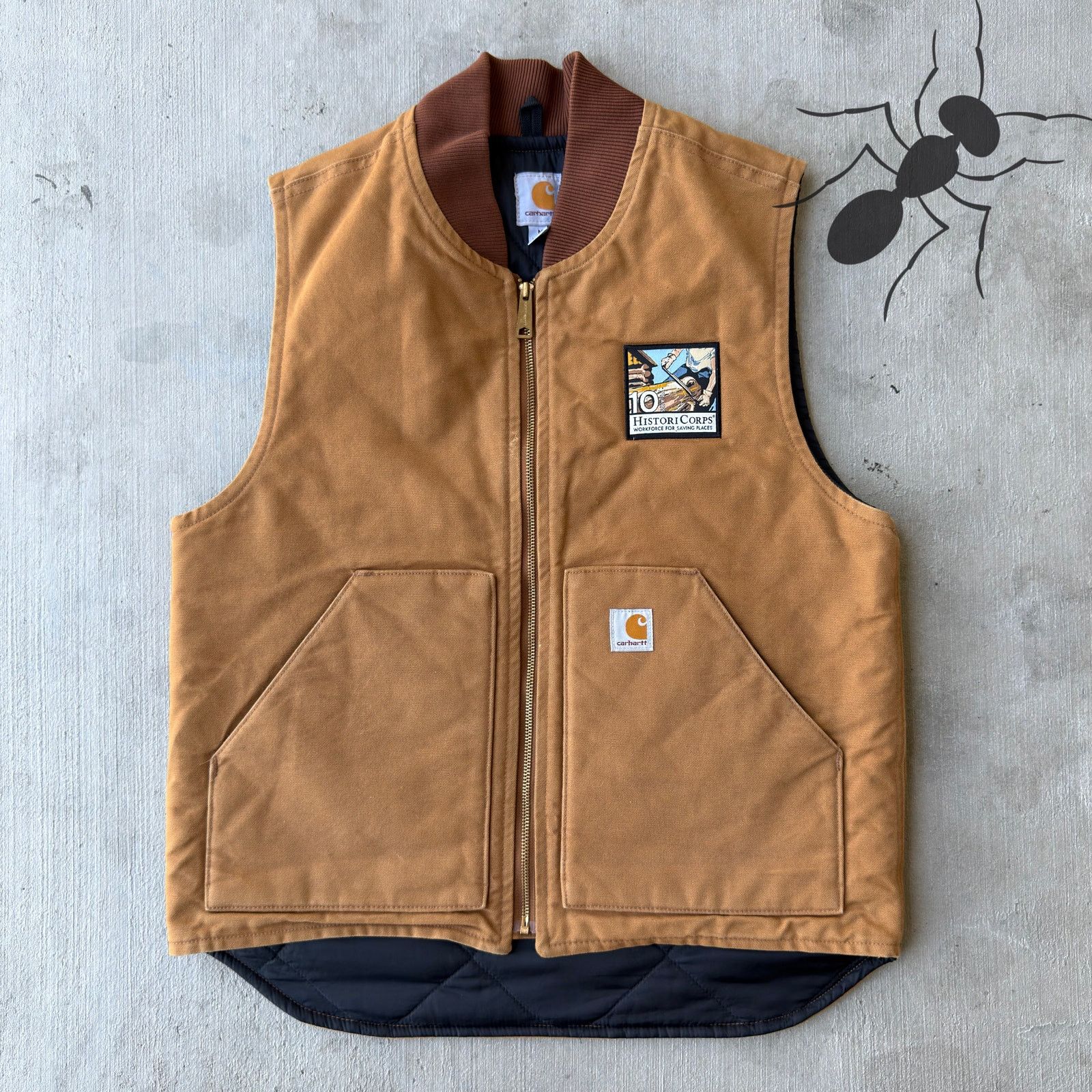 Carhartt × Vintage Carhartt V01 brown work wear vest Size US M / EU 48-50 / 2 - 1 Thumbnail