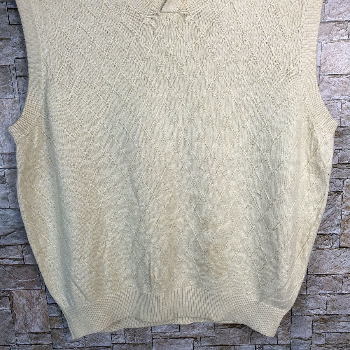 Homespun Knitwear Gianni Valentino Brown Vest #A268 Size US M / EU 48-50 / 2 - 6 Thumbnail