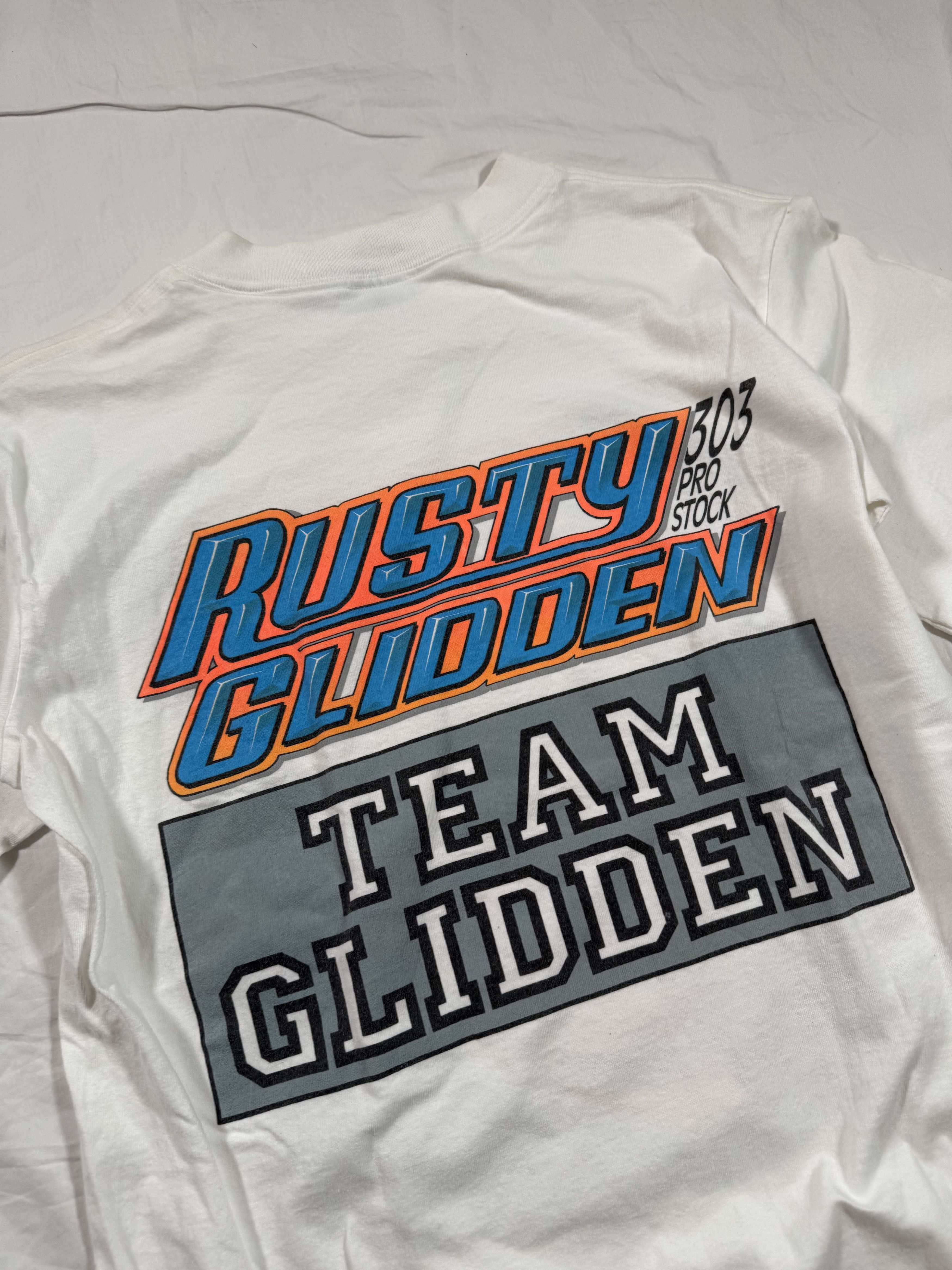 NASCAR Vintage 90s Rusty Glidden Nascar Racing Tee Single Stitch Size US M / EU 48-50 / 2 - 6 Thumbnail