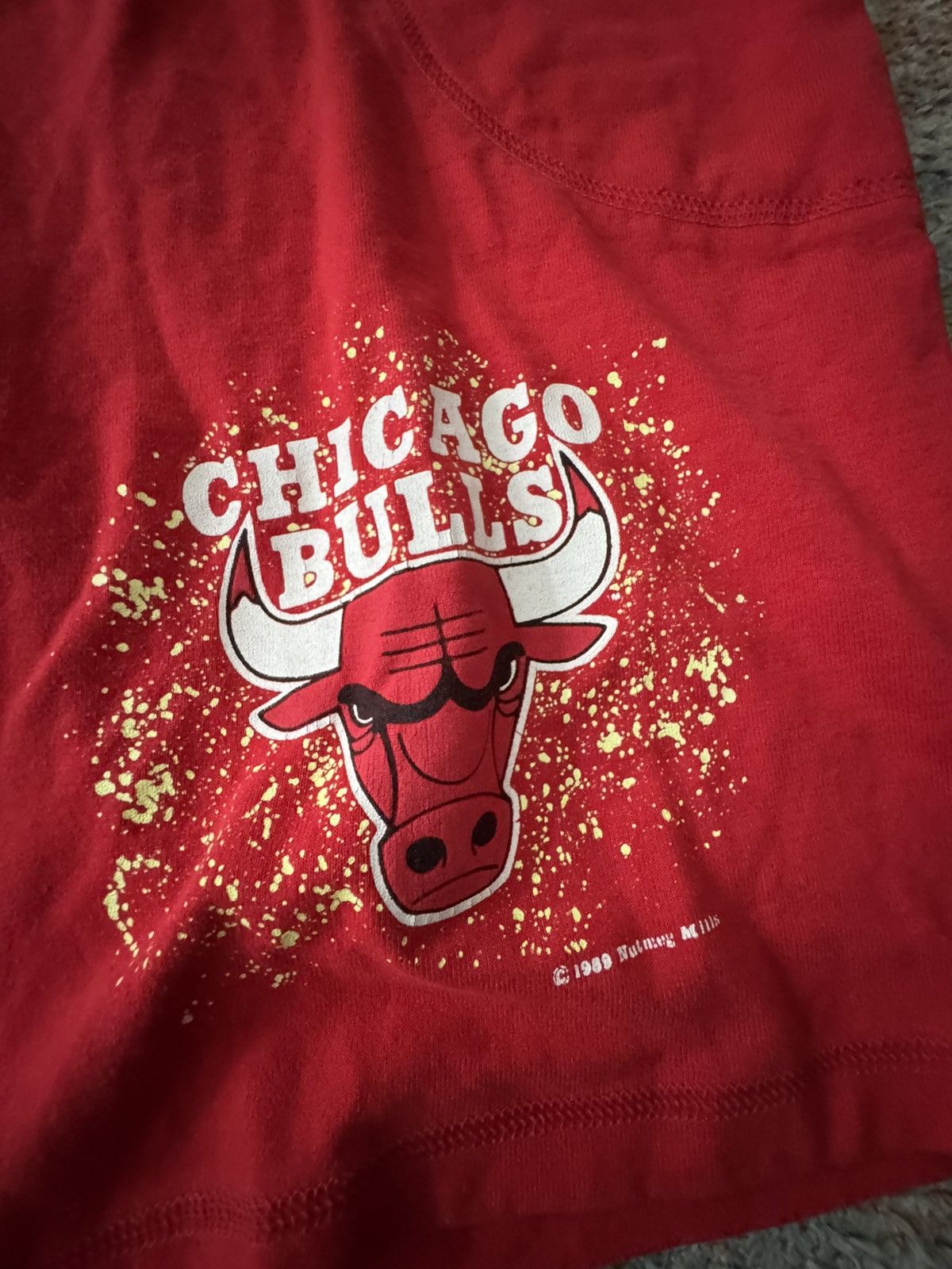 Mitchell & Ness VTG 1989 Chicago Bulls Shorts Large Nutmeg Summer Size US 34 / EU 50 - 2 Thumbnail