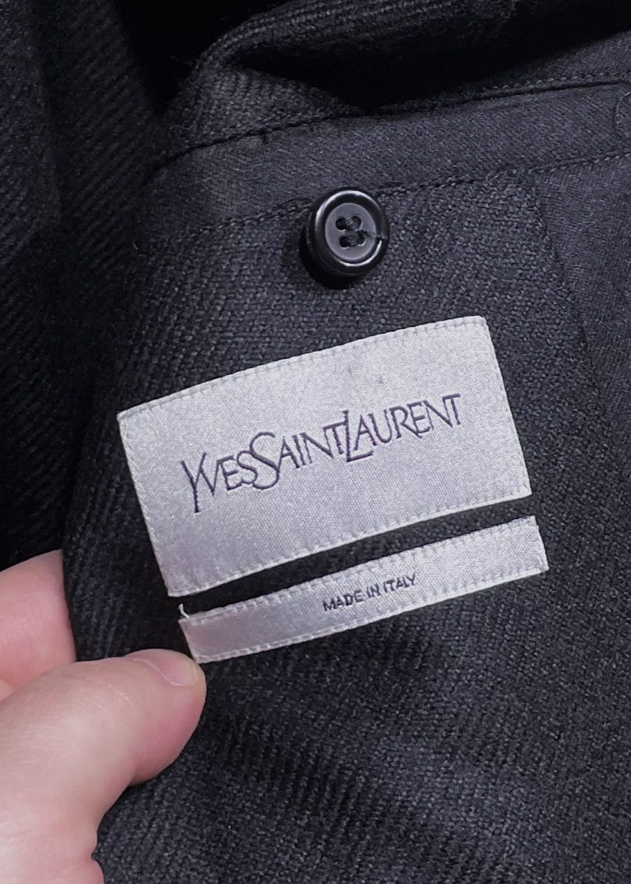 Yves Saint Laurent Yves Saint-Laurent Black Wool Padded Blazer Jacket Size US L / EU 52-54 / 3 - 8 Thumbnail