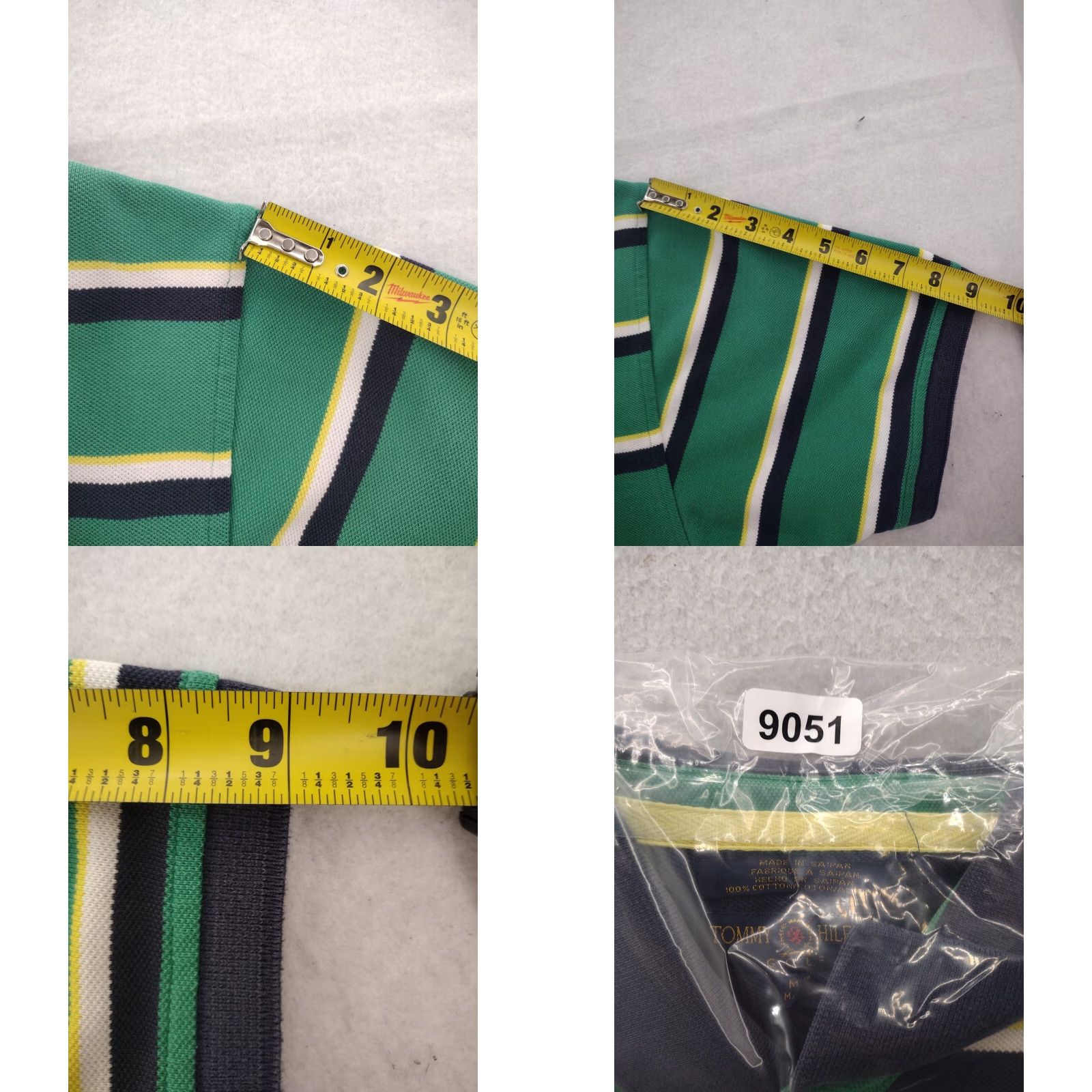Tommy Hilfiger Tommy Hilfiger shirt Polo Mens Medium Masters Golf Striped Green 90s Tommy Jeans Size US M / EU 48-50 / 2 - 9 Thumbnail