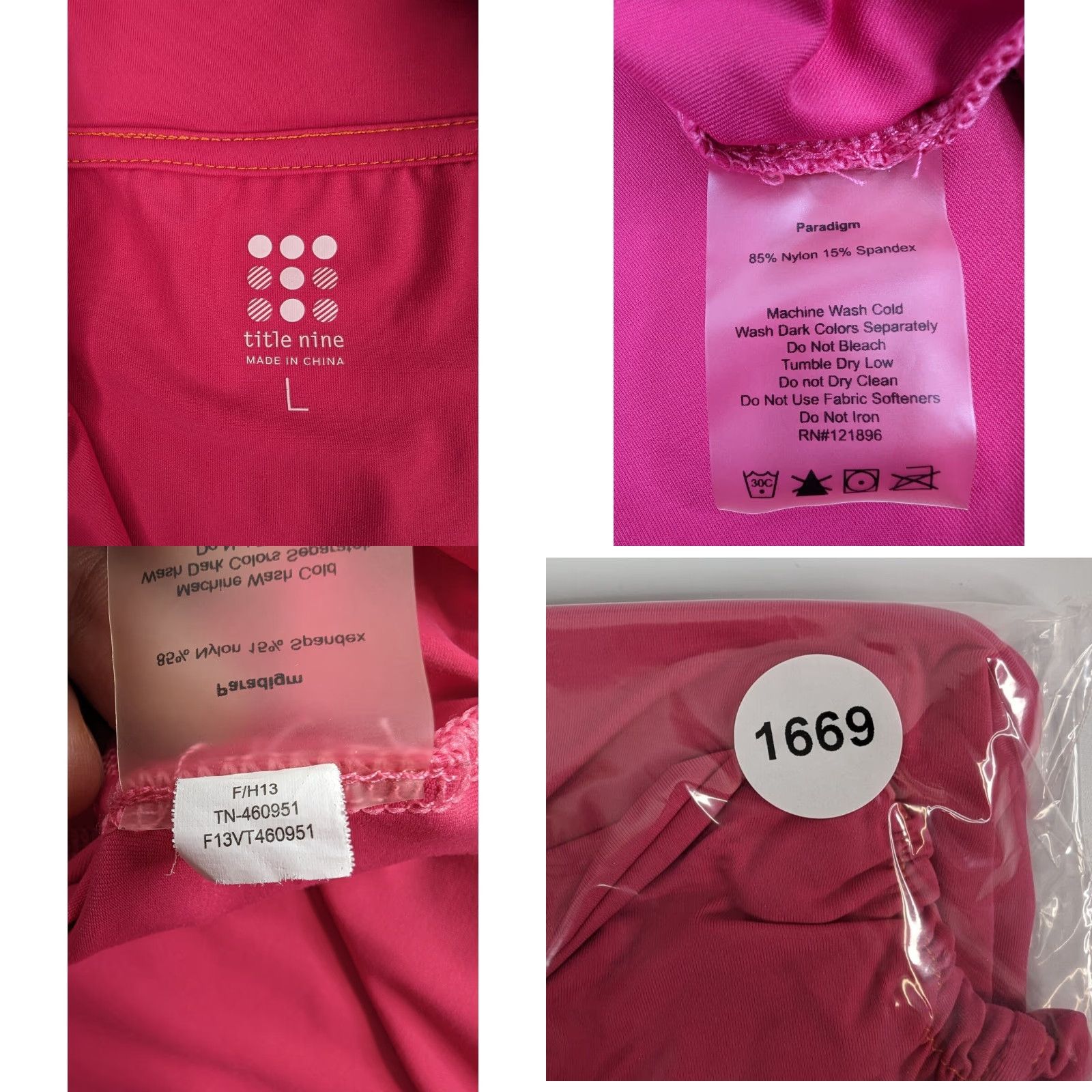 Vintage Title Nine Top Shirt Long Sleeve 1/4 Zip Pullover Women L Pink 1/4 Zip Floral Knit Polyester Regular Vintage No Size L / US 10 / IT 46 - 8 Thumbnail