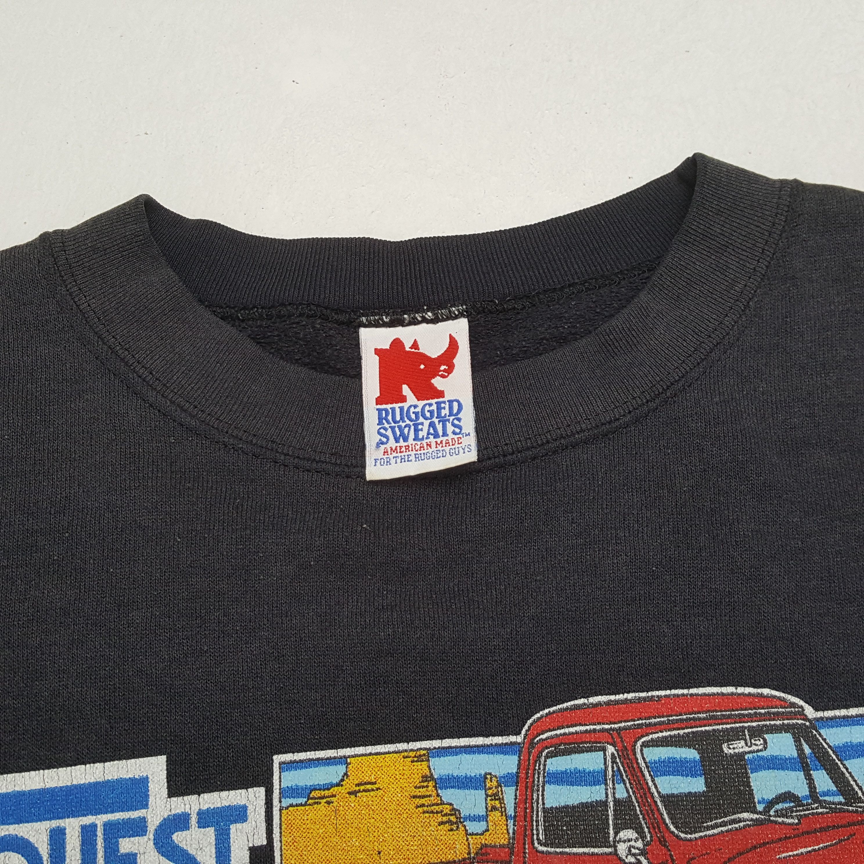 Vintage CAR QUEST Auto Parts Motorsports Vintage Sweatshirt Size US L / EU 52-54 / 3 - 8 Thumbnail