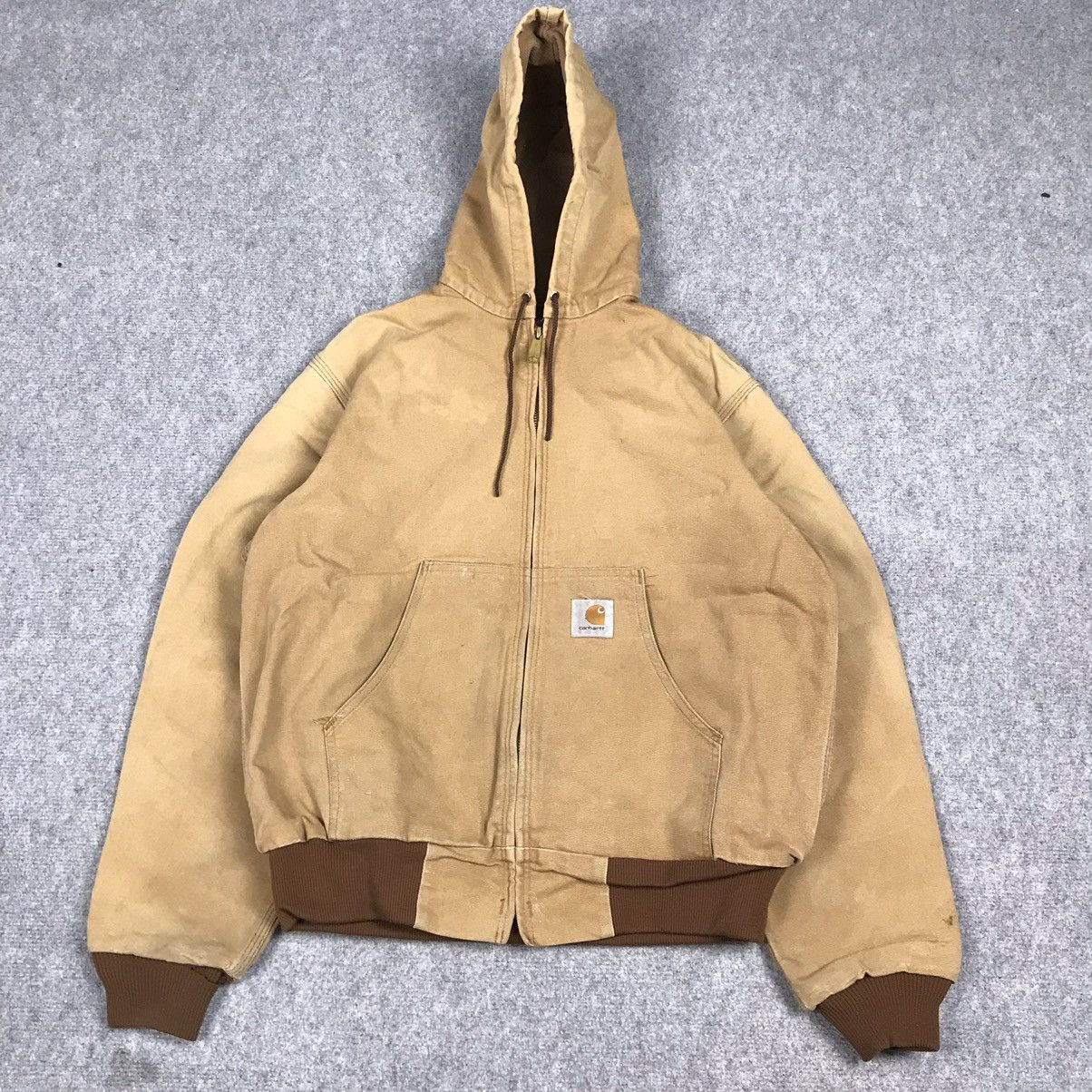 Carhartt × Vintage CARHARTT FADED ZIPPER HOODIE JACKET Size US M / EU 48-50 / 2 - 1 Thumbnail