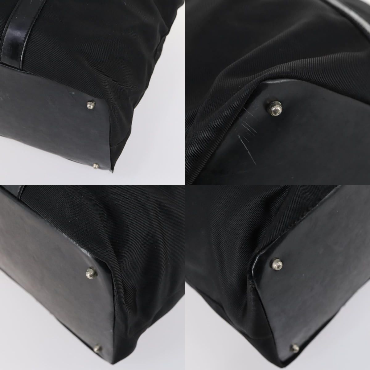 Gucci GUCCI Bamboo Tote Bag Nylon Black Silver 002 2052 0412 5 Size ONE SIZE - 10 Thumbnail
