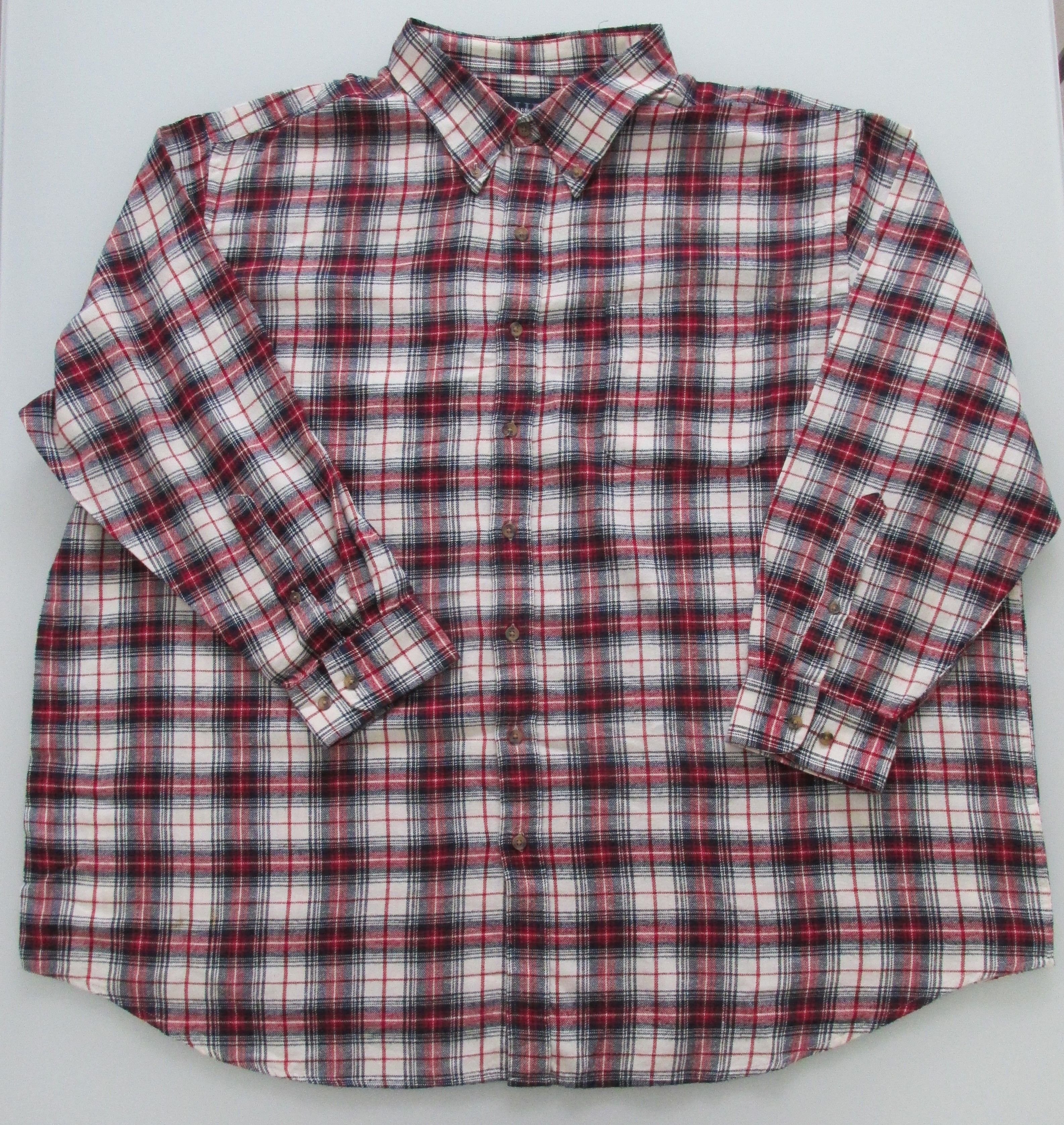 Other Harbor Bay Men's Cotton Flannel Shirt Size 3XL Size US XXL / EU 58 / 5 - 1 Thumbnail