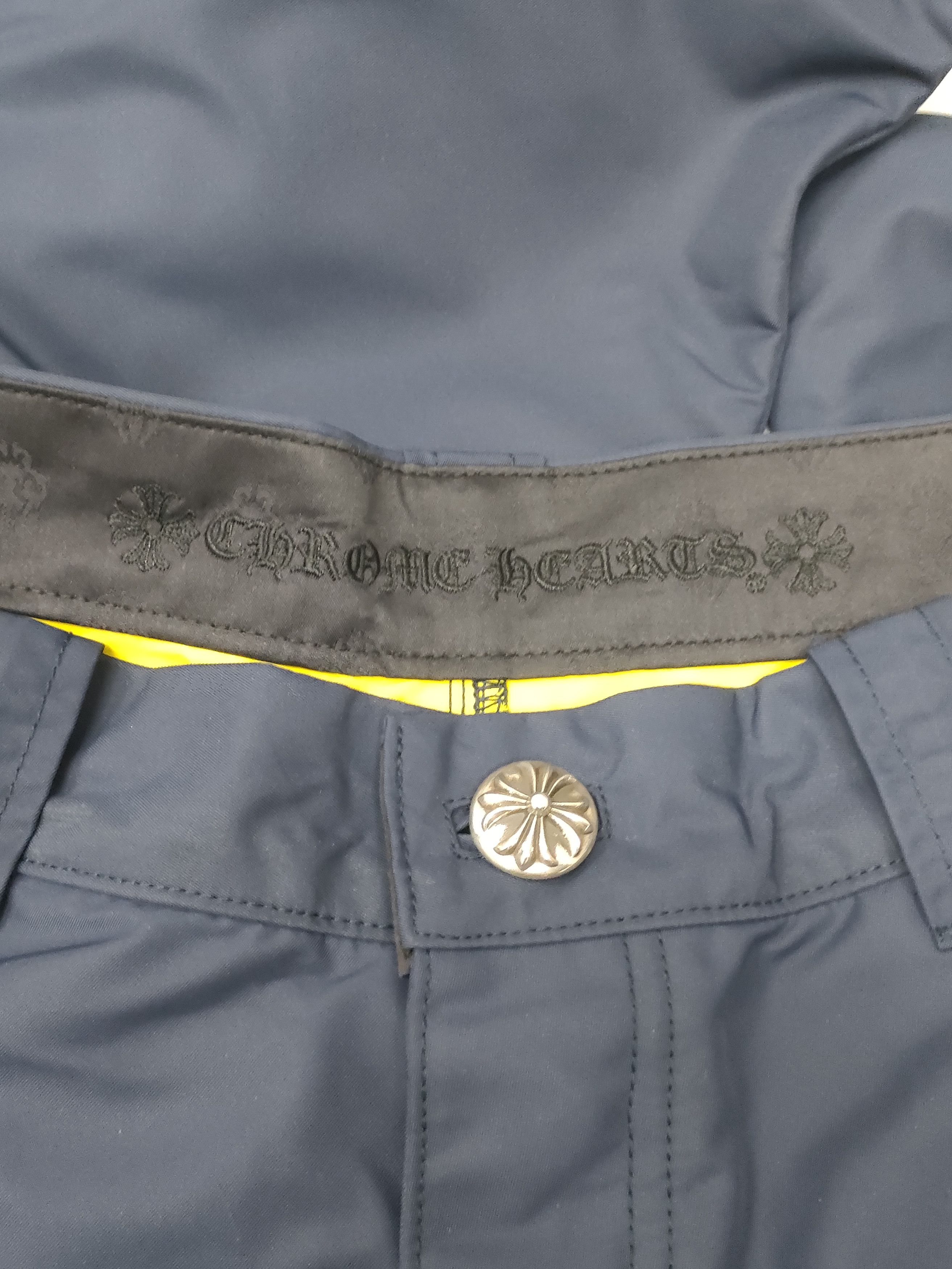 Chrome Hearts Chrome Hearts Navy Leather Double Knee Carpenter Pants Size US 34 / EU 50 - 7 Thumbnail