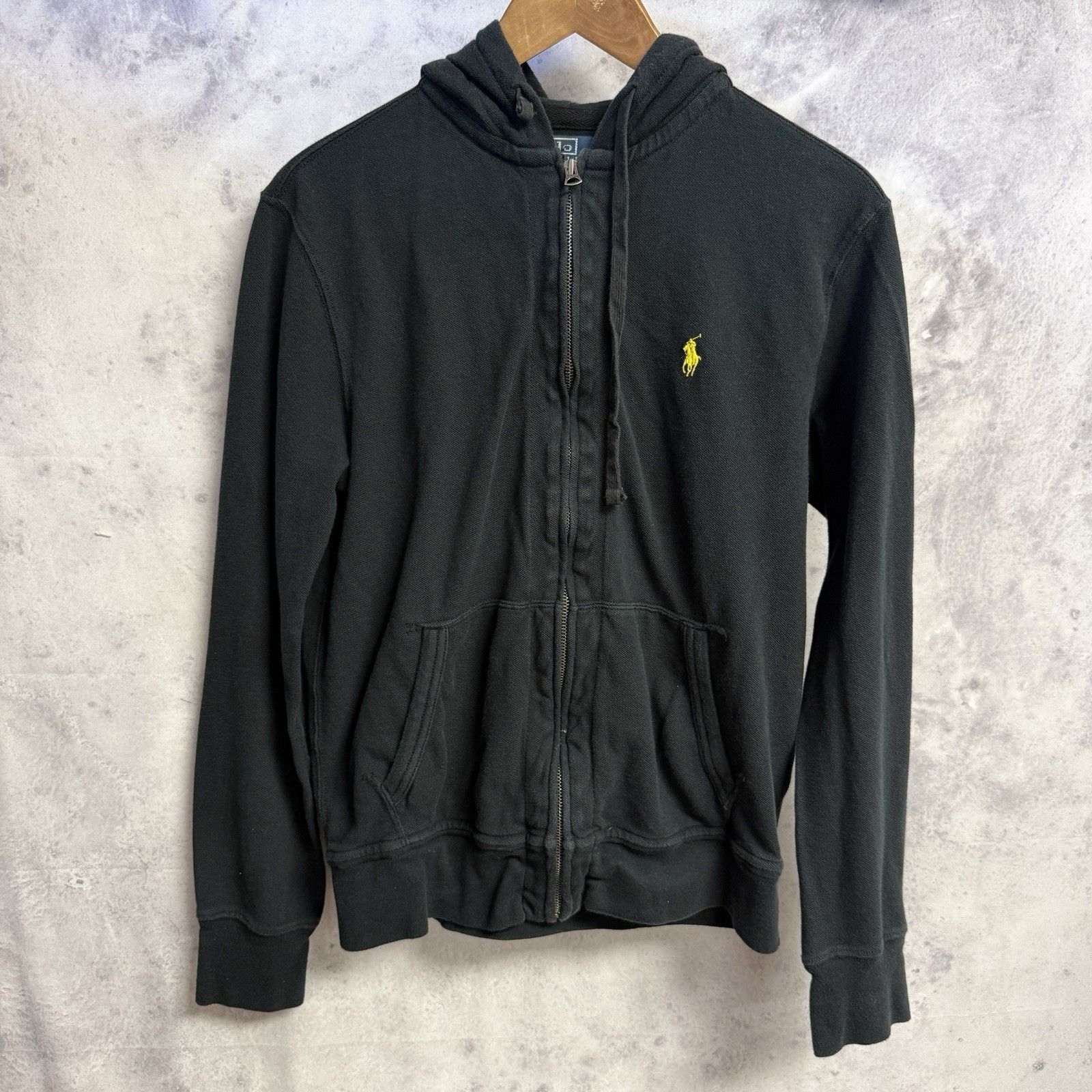 Polo Ralph Lauren Polo Ralph Lauren Hoodie Sweatshirt Mens Medium Black Yellow Size US M / EU 48-50 / 2 - 1 Thumbnail