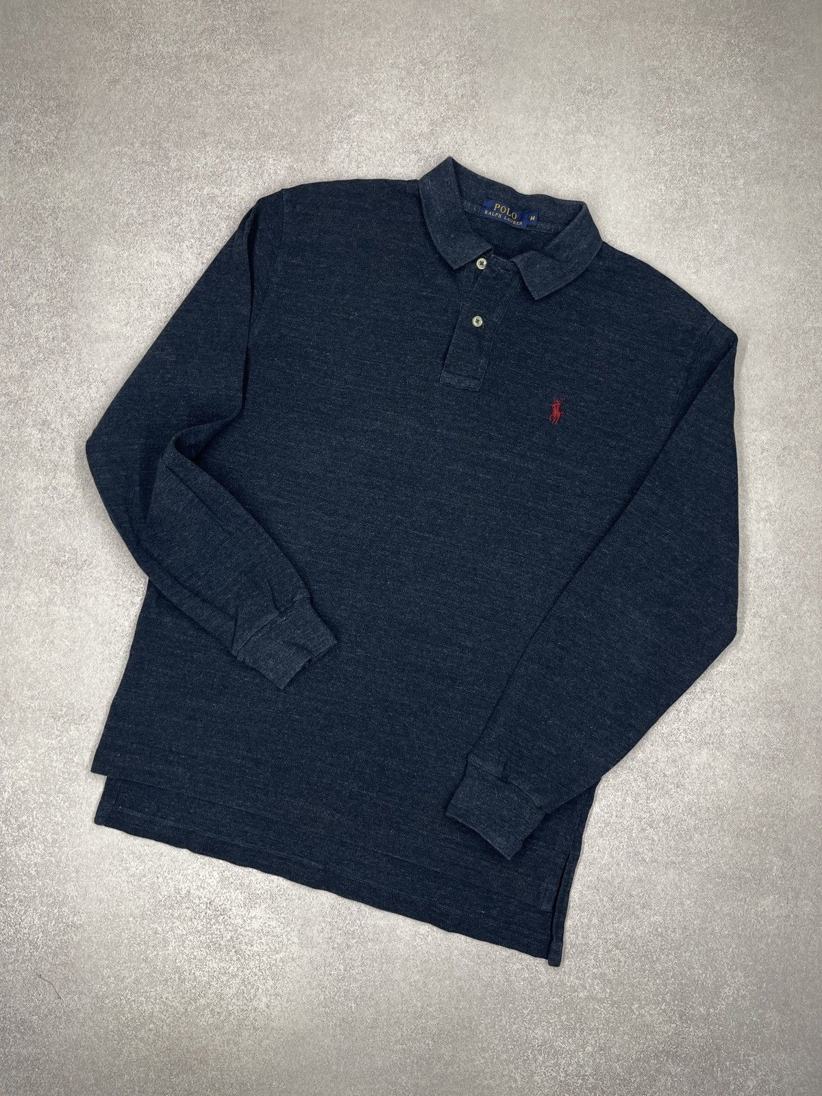 Polo Ralph Lauren Mens Ralph Lauren Rugby Polo Longsleeve Navy Y2K Size US M / EU 48-50 / 2 - 1 Thumbnail