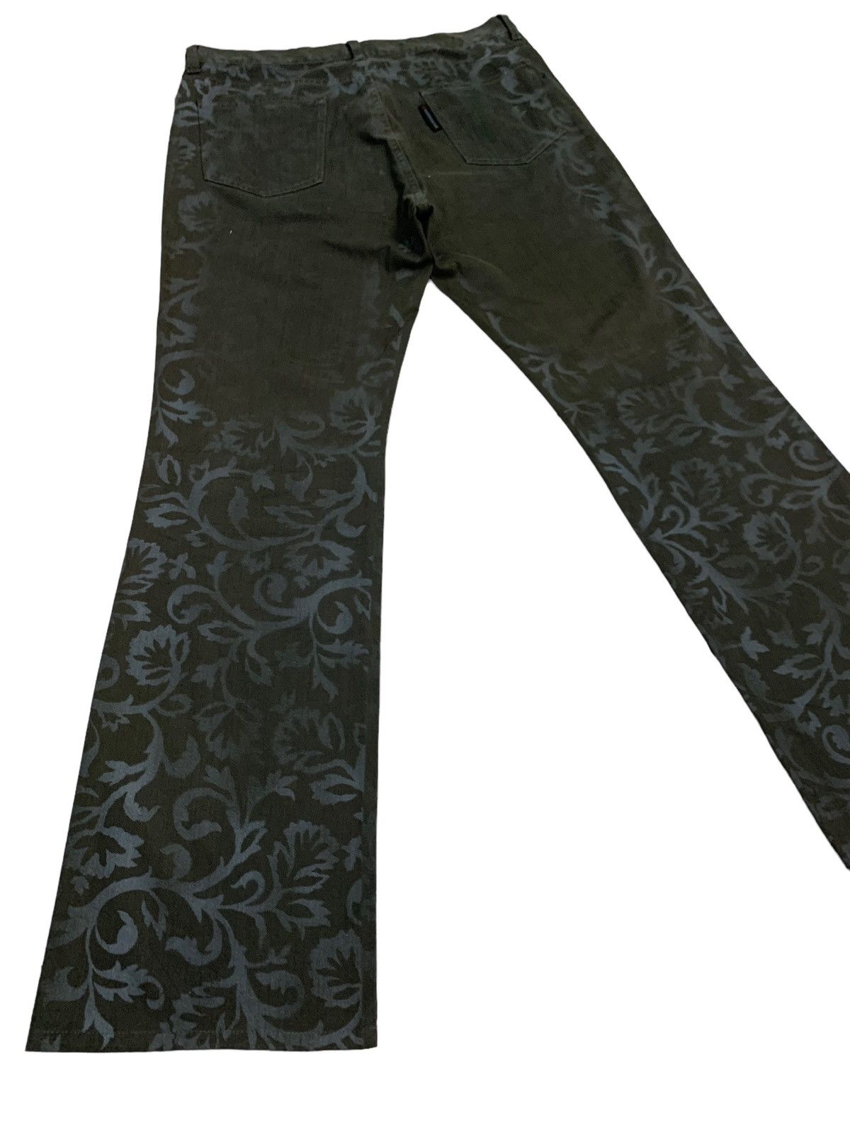 Japanese Brand × Tornado Mart 🔥Vintage Custom Culture Printed Silver Paisley Pants Size US 32 / EU 48 - 3 Thumbnail