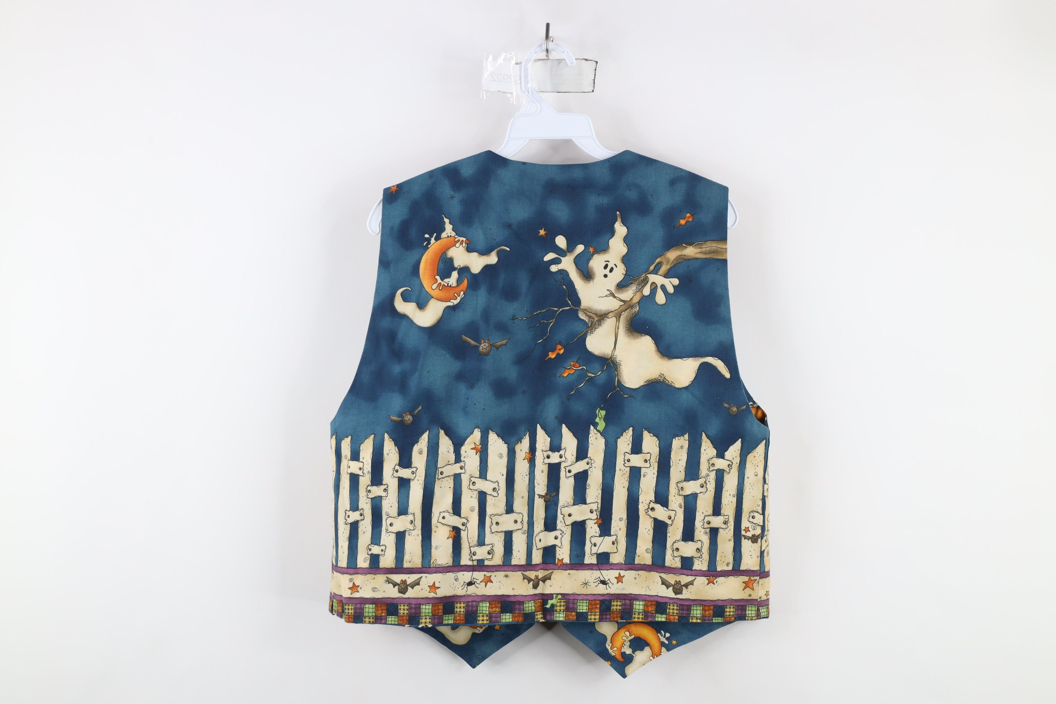 Vintage Vintage 90s Streetwear Reversible Halloween Vest Jacket Size M / US 6-8 / IT 42-44 - 6 Thumbnail