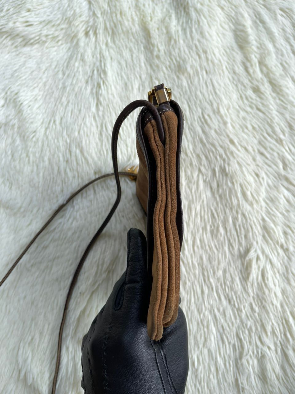 Loewe × Vintage Loewe Suede Leather Sling Bag Size ONE SIZE - 20 Thumbnail
