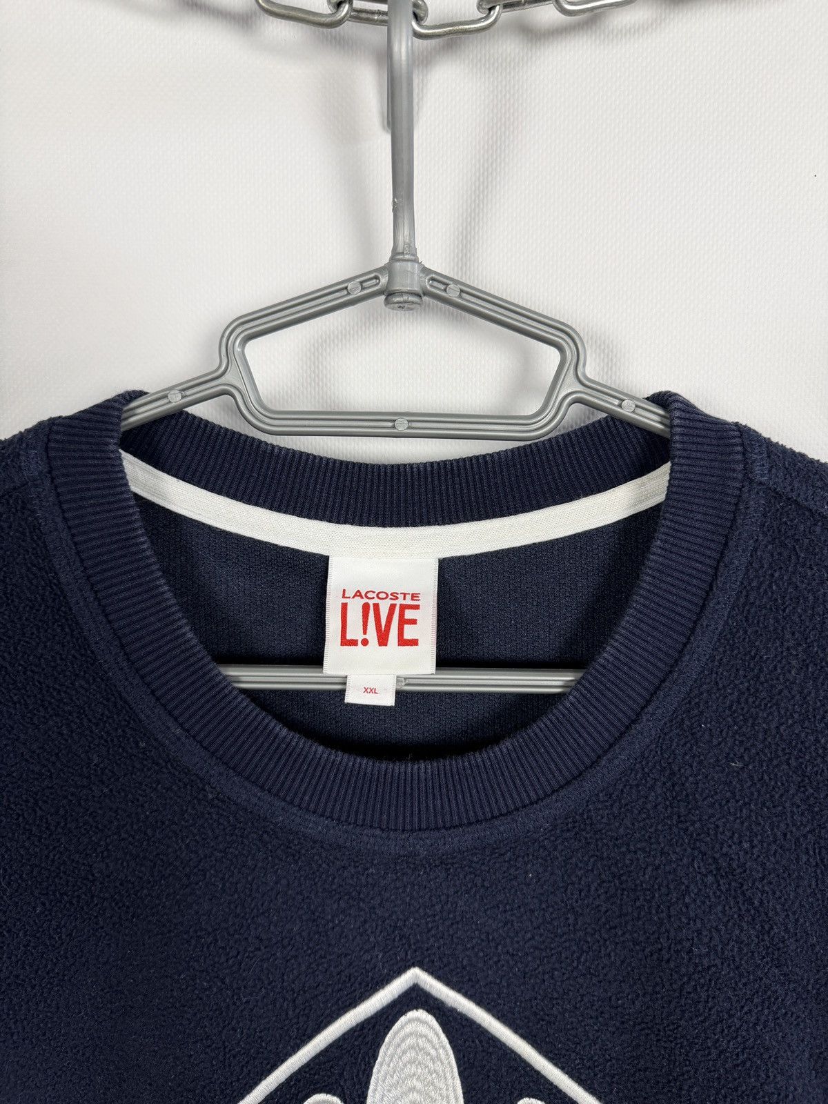 Lacoste Lacoste Live! Fleece Pullover Big Embroidered Logo Size XXL Size US XXL / EU 58 / 5 - 8 Thumbnail
