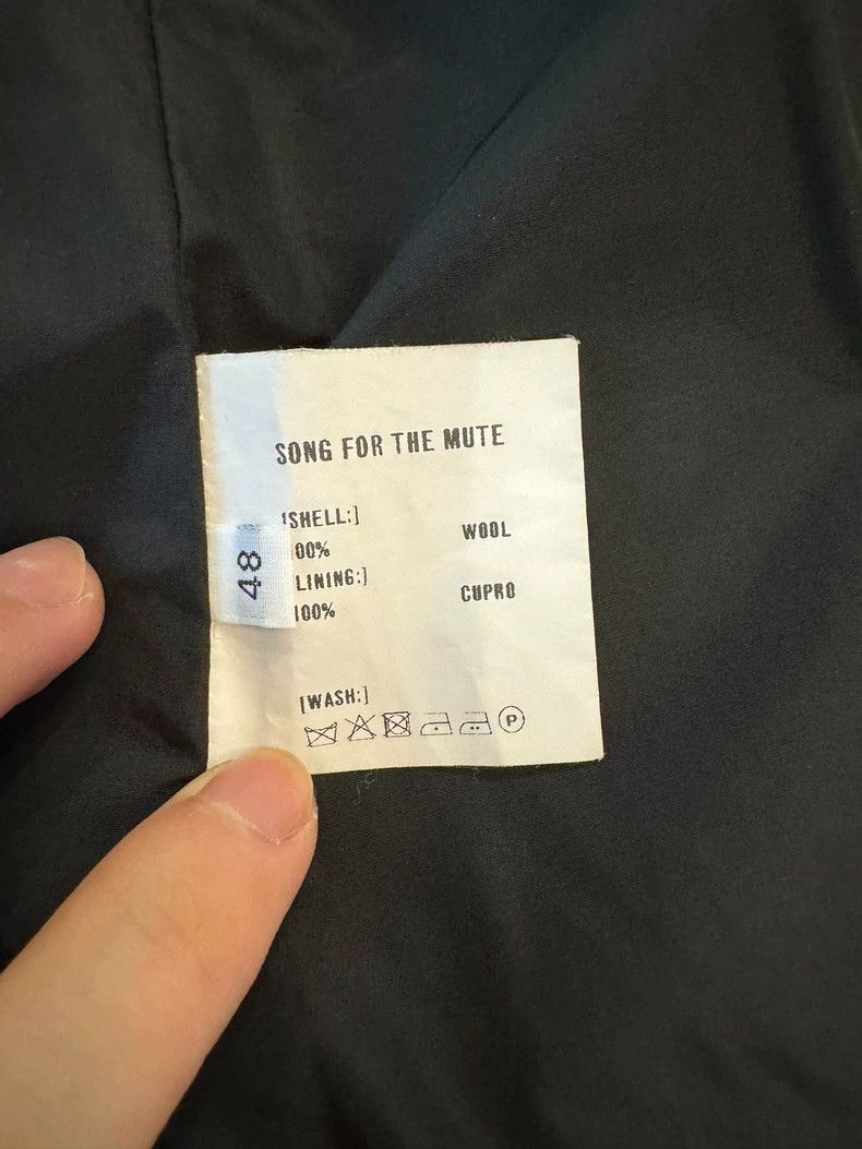 Song For The Mute Song For The Mute Wool suit Size 48R - 4 Thumbnail