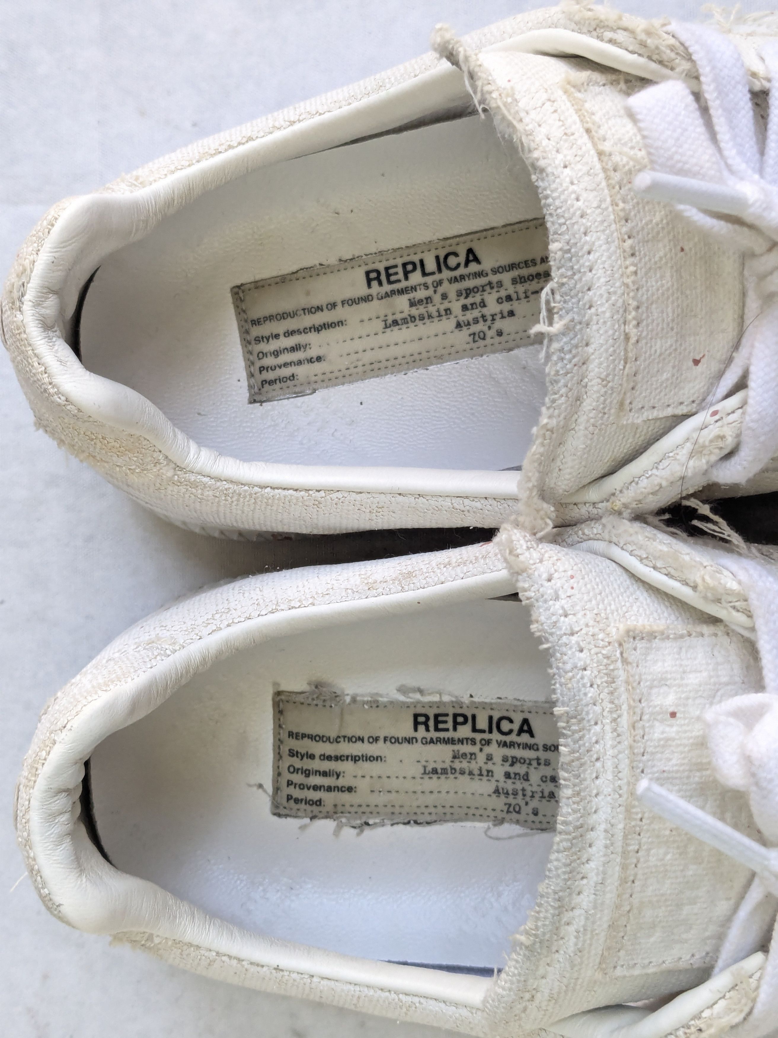 Maison Margiela Maison Margiela Replica GAT White Pink Paint Splatter 8 41 Size US 8 / EU 41 - 6 Thumbnail