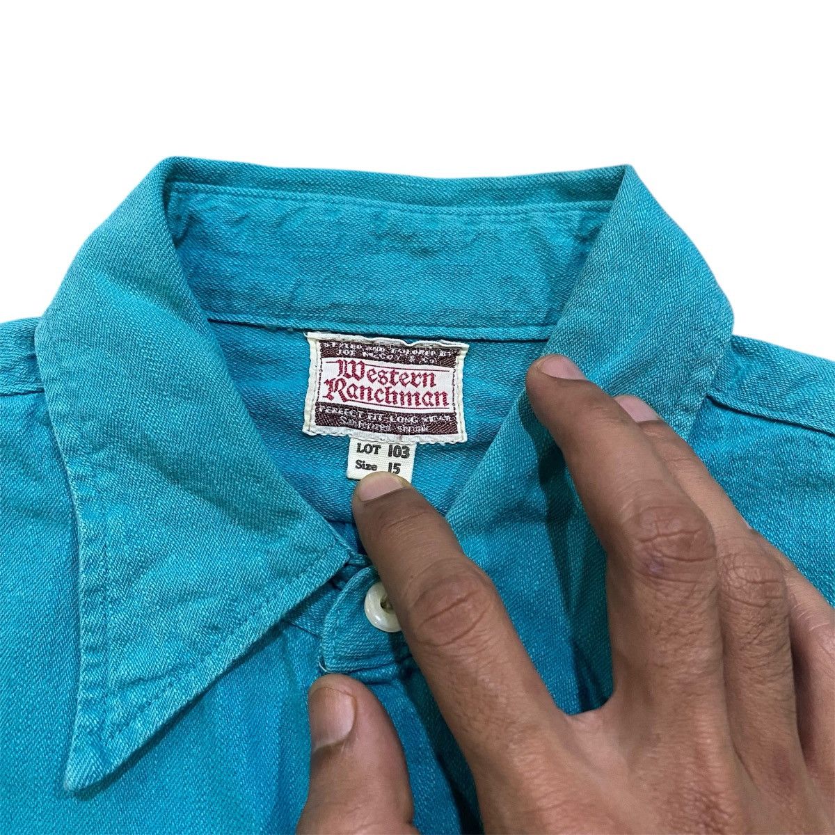 The Real McCoy's ‼️LAST DROP‼️Vintage Joe McCoy Western Pocket Selvedge Shirt Size US M / EU 48-50 / 2 - 6 Thumbnail
